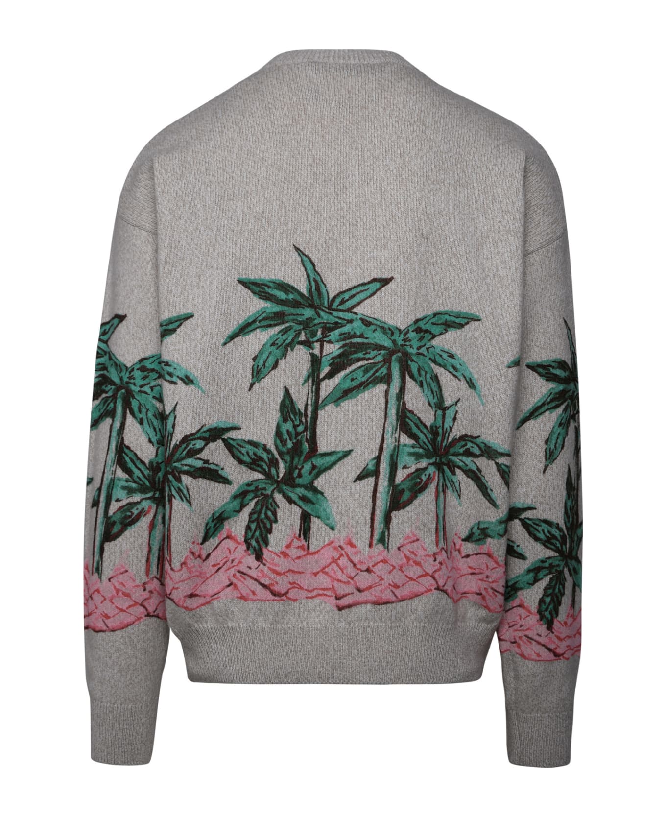 Palm Angels Wool Blend Sweater - Beige