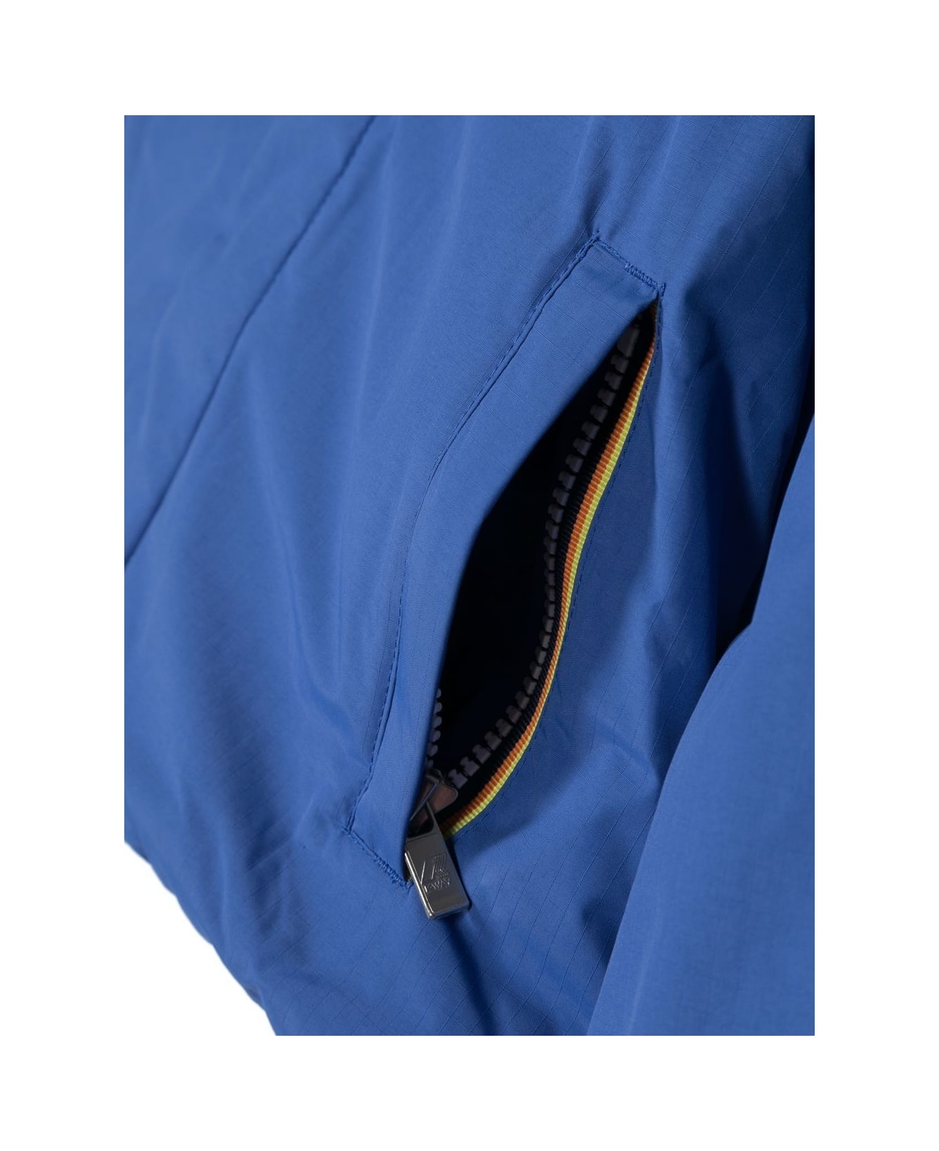 K-Way Jacket With Logo - Blue
