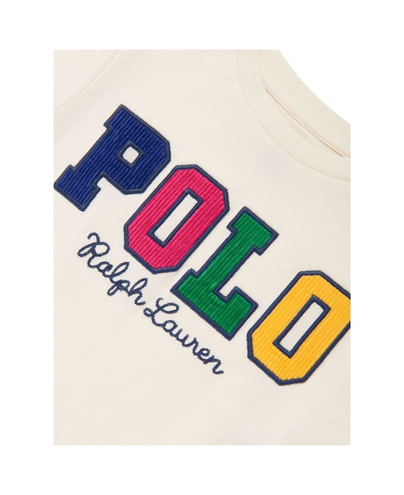 Ralph Lauren Logo Printed Crewneck T-shirt - White