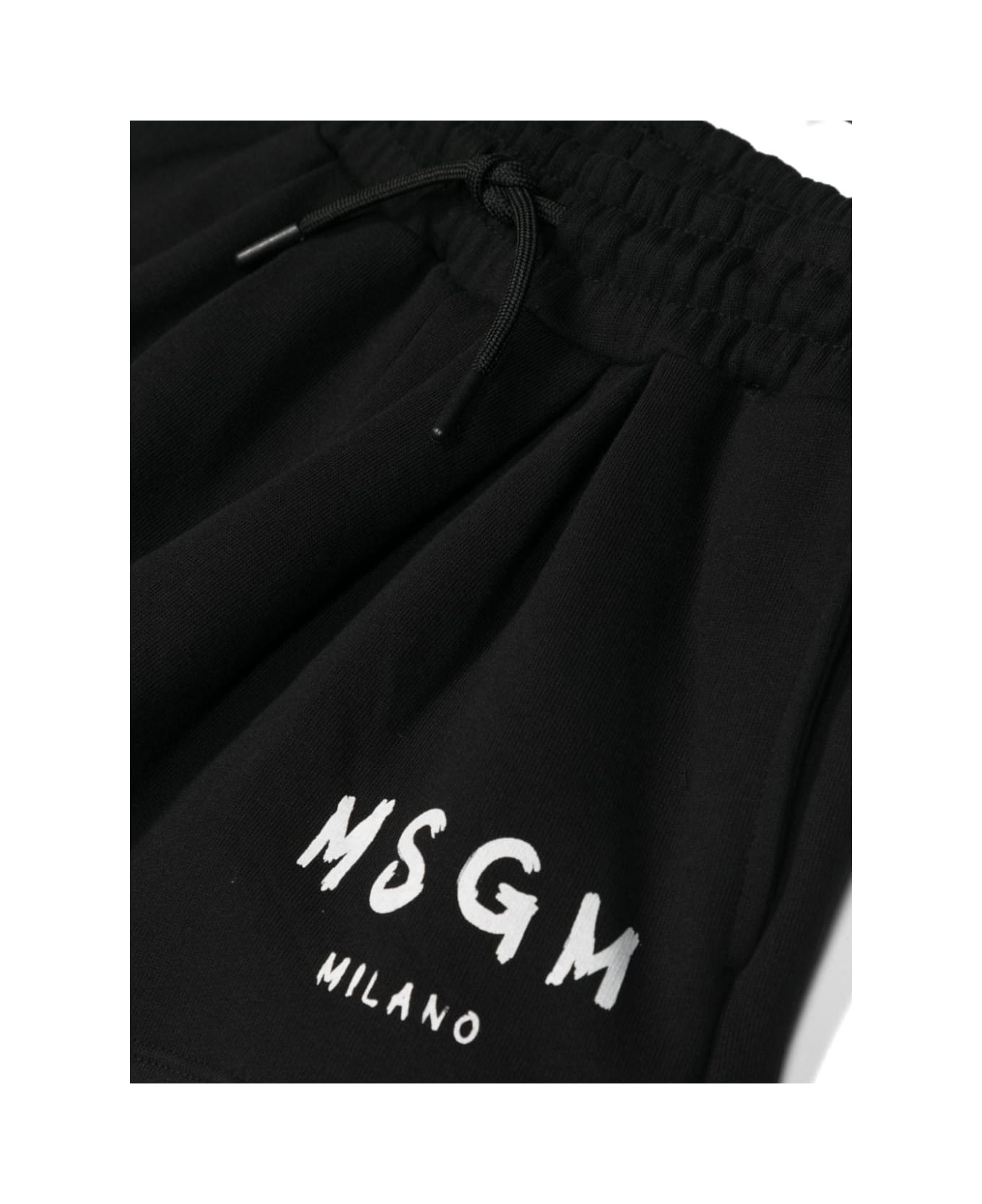 MSGM Shorts Con Logo - Nero