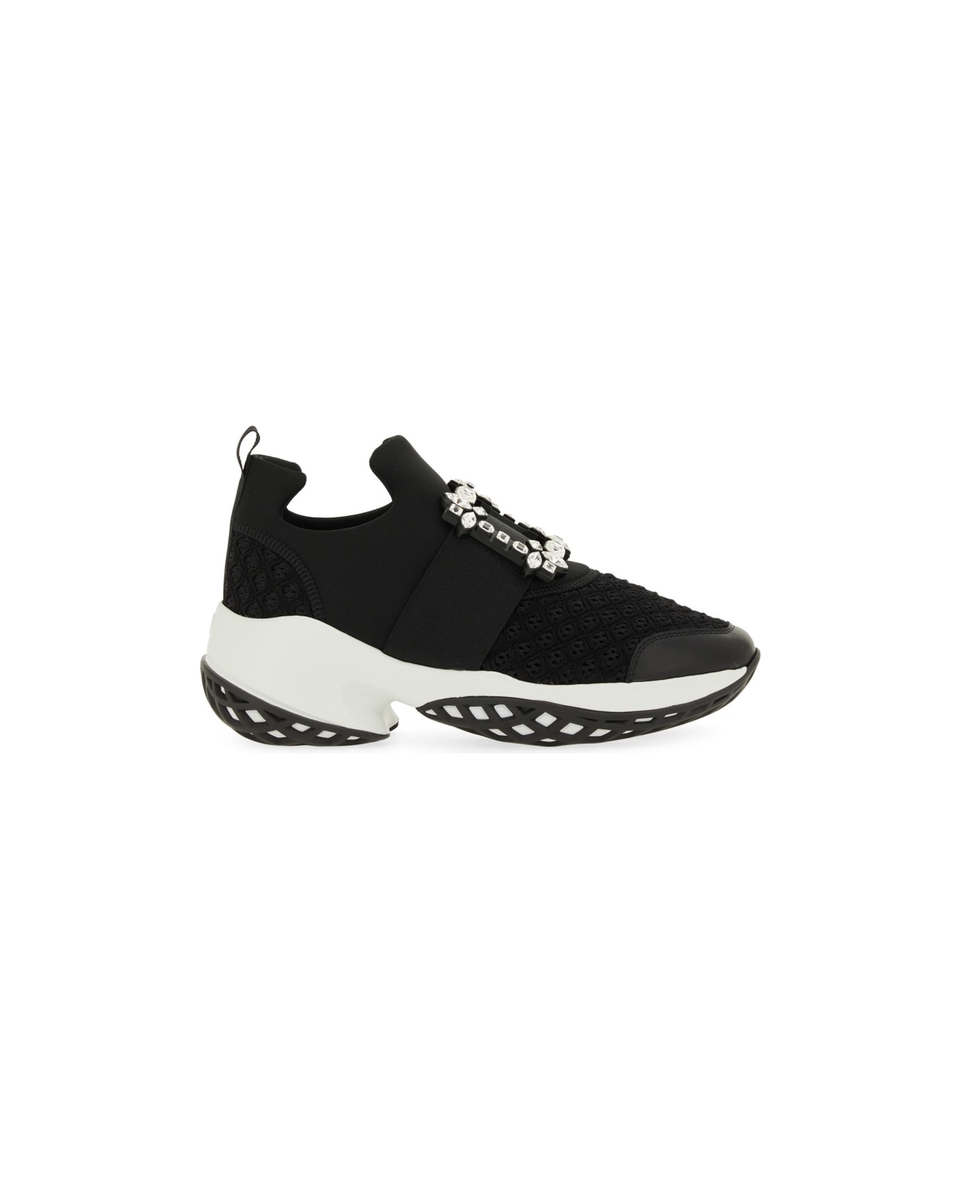 Roger Vivier "viv
 Run" Fabric Sneaker - BLACK スニーカー