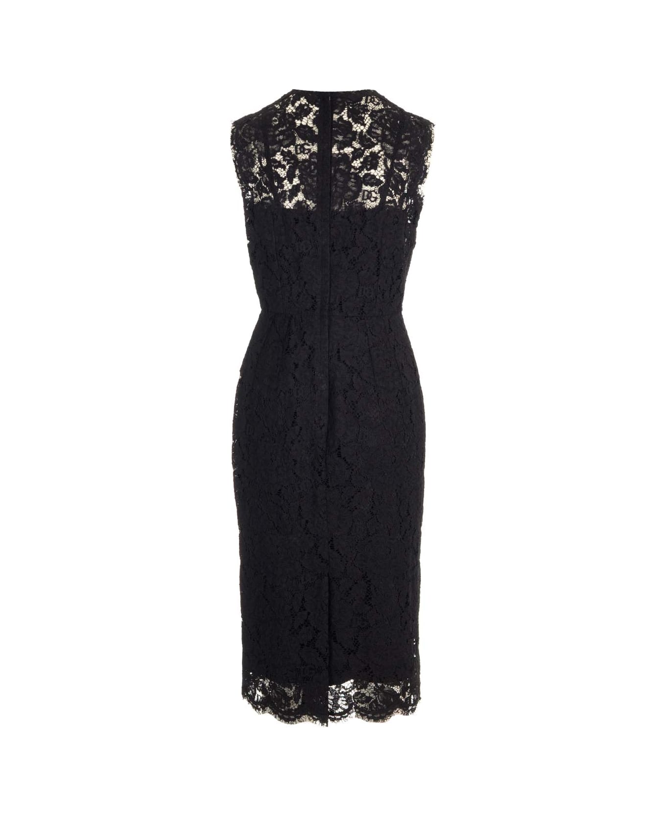 Dolce & Gabbana Lace Sheath Dress - Black