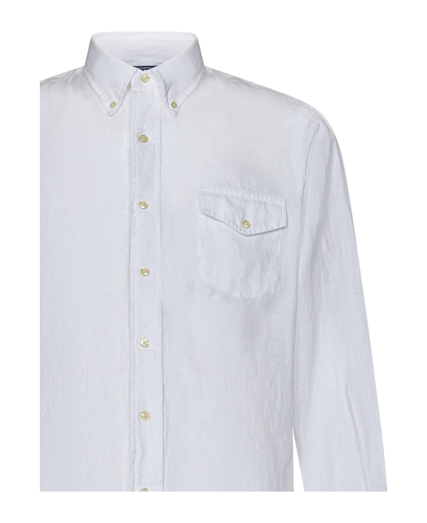 Polo Ralph Lauren White Linen Shirt | italist