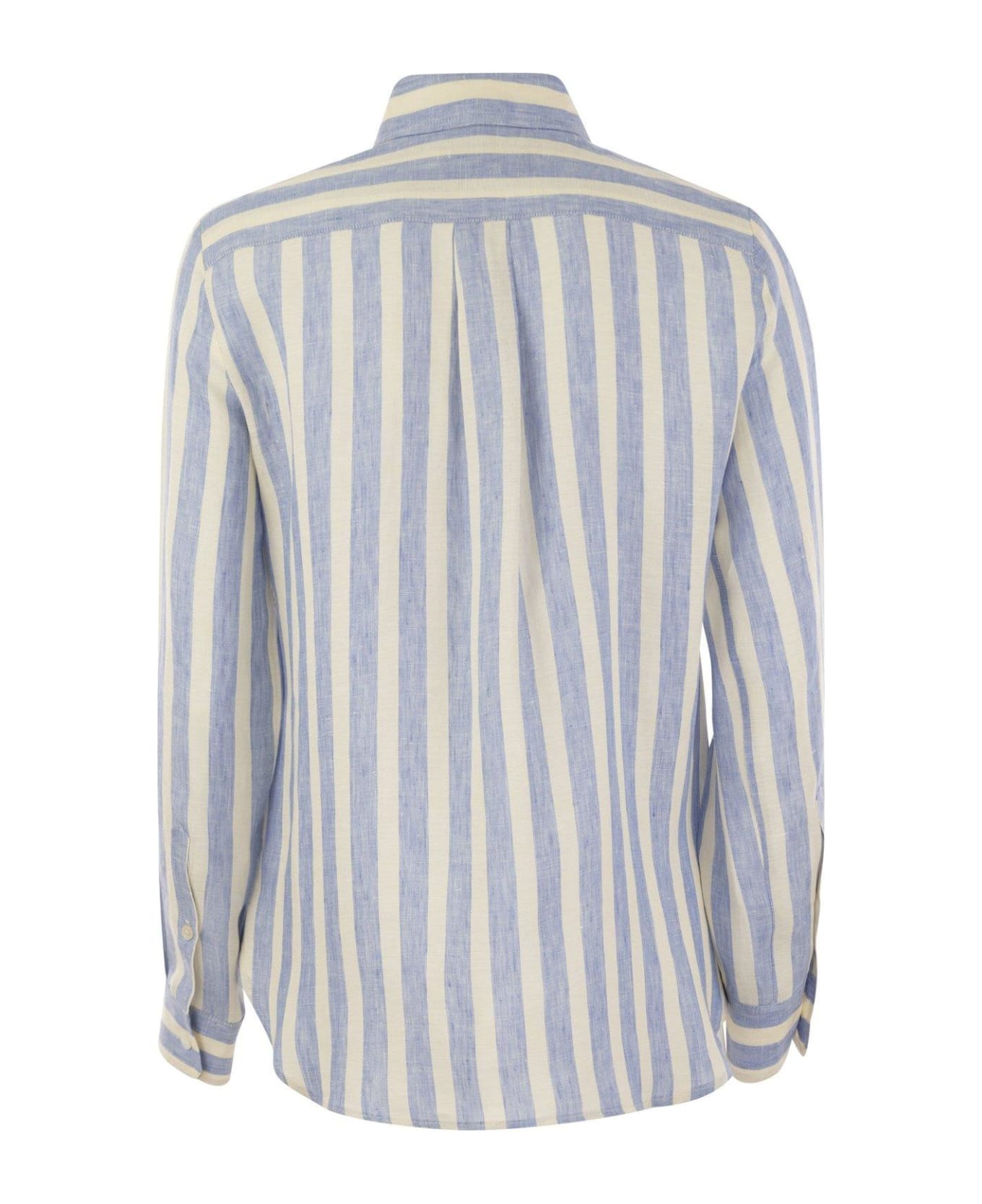 Weekend Max Mara Striped Long-sleeved Shirt シャツ