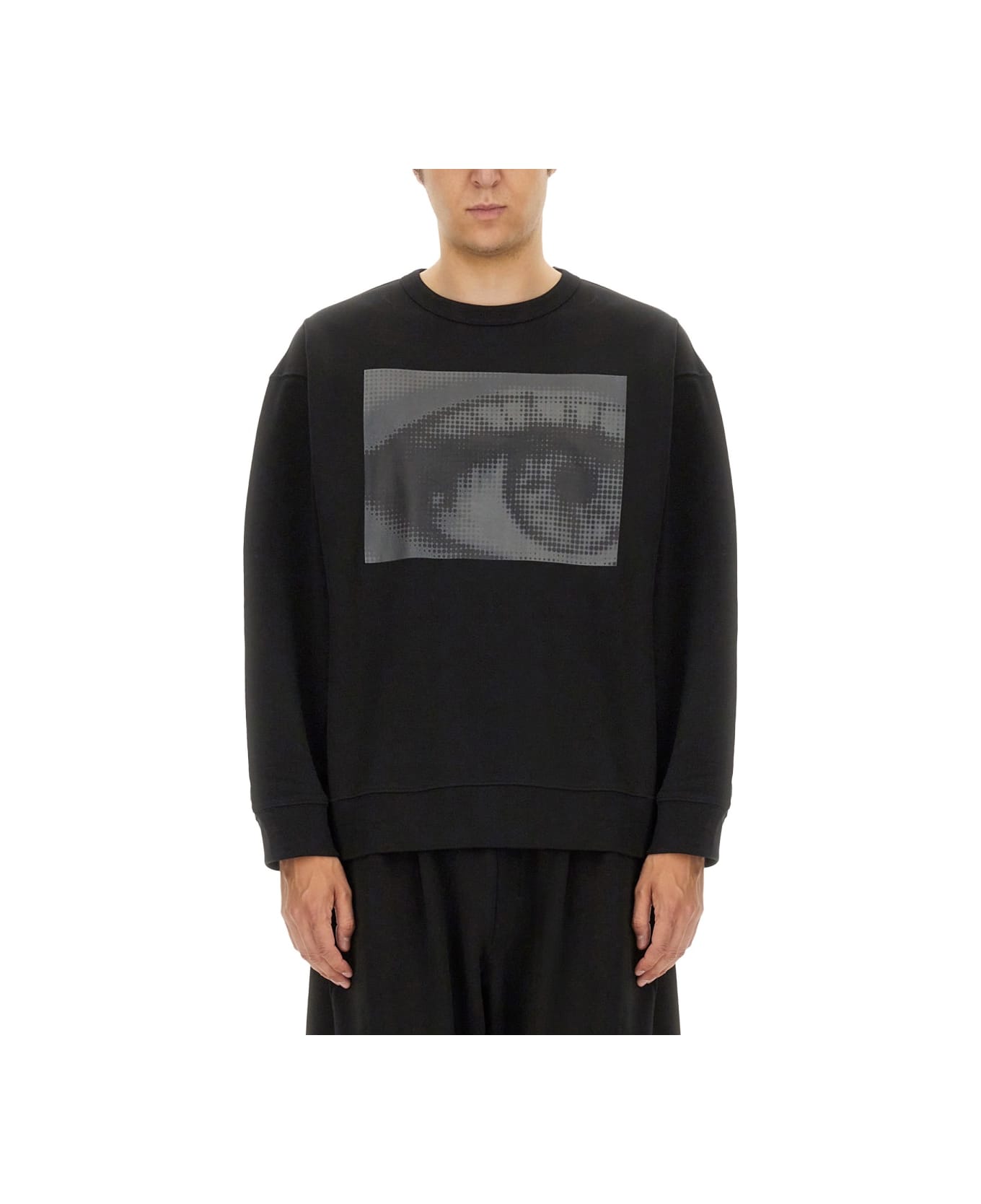 Dries Van Noten Sweatshirt With Print - BLACK