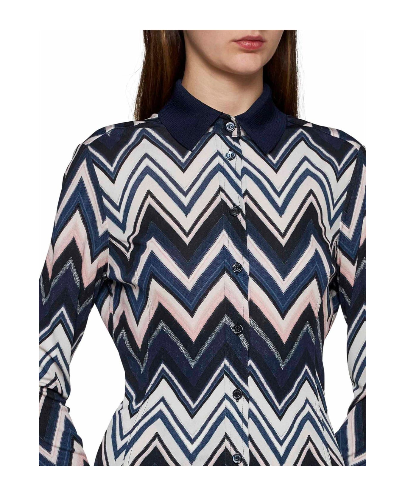 Missoni Zigzag Printed Long Sleeved Shirt - Multicolour シャツ