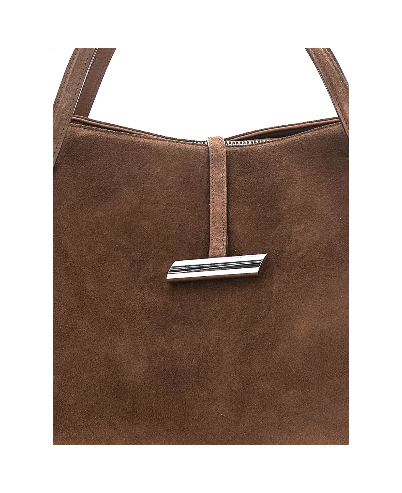 Little Liffner 'petite Penne' Brown Handbag With Side Pocket In Leather Woman - Brown
