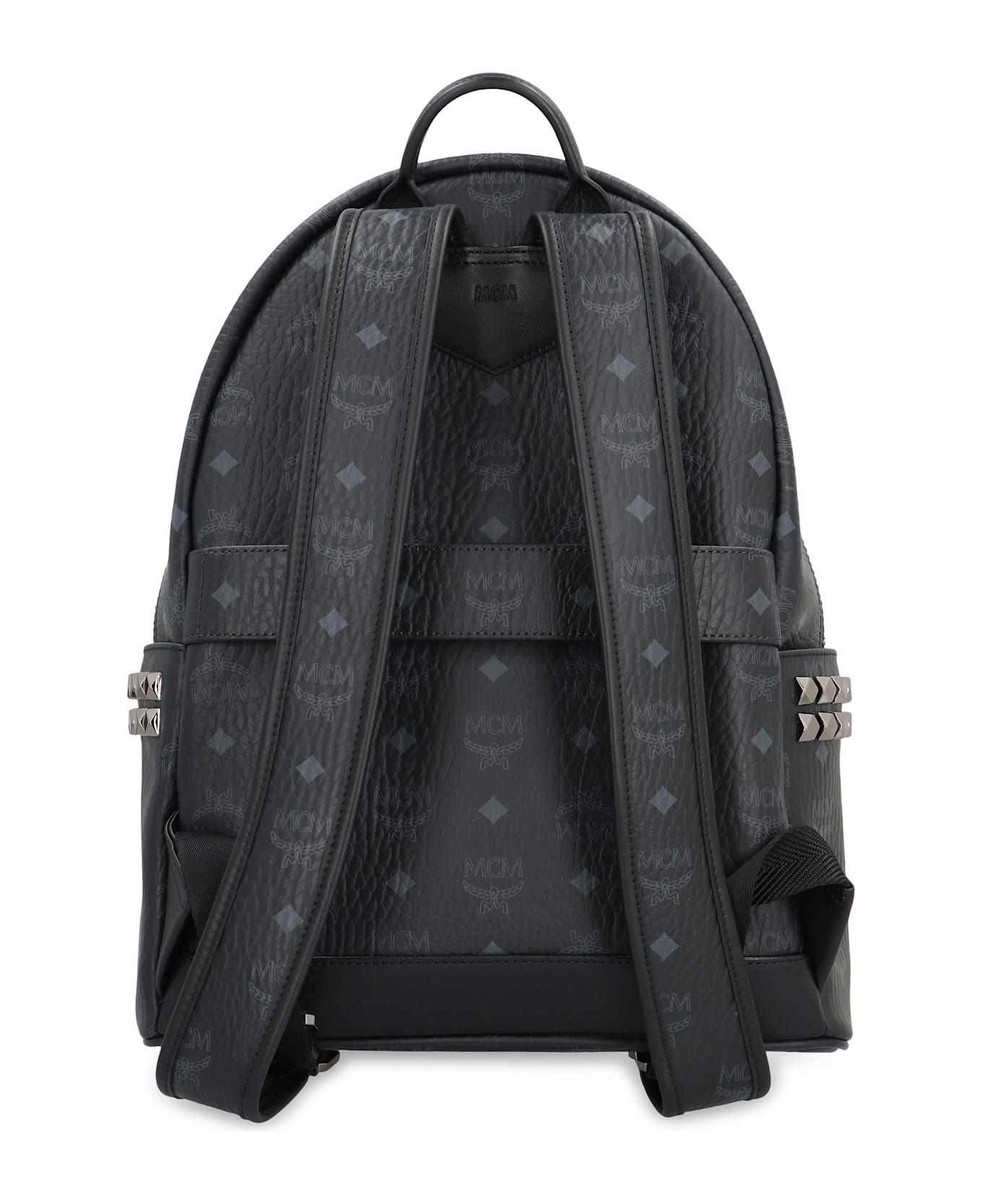 MCM Visetos Stark Side Studs Backpack - black