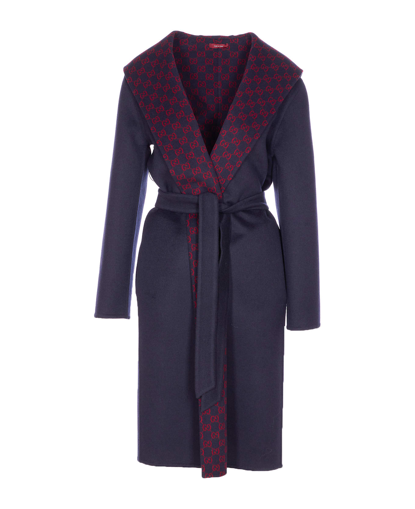 Gucci Reversible Gg Coat - Blue