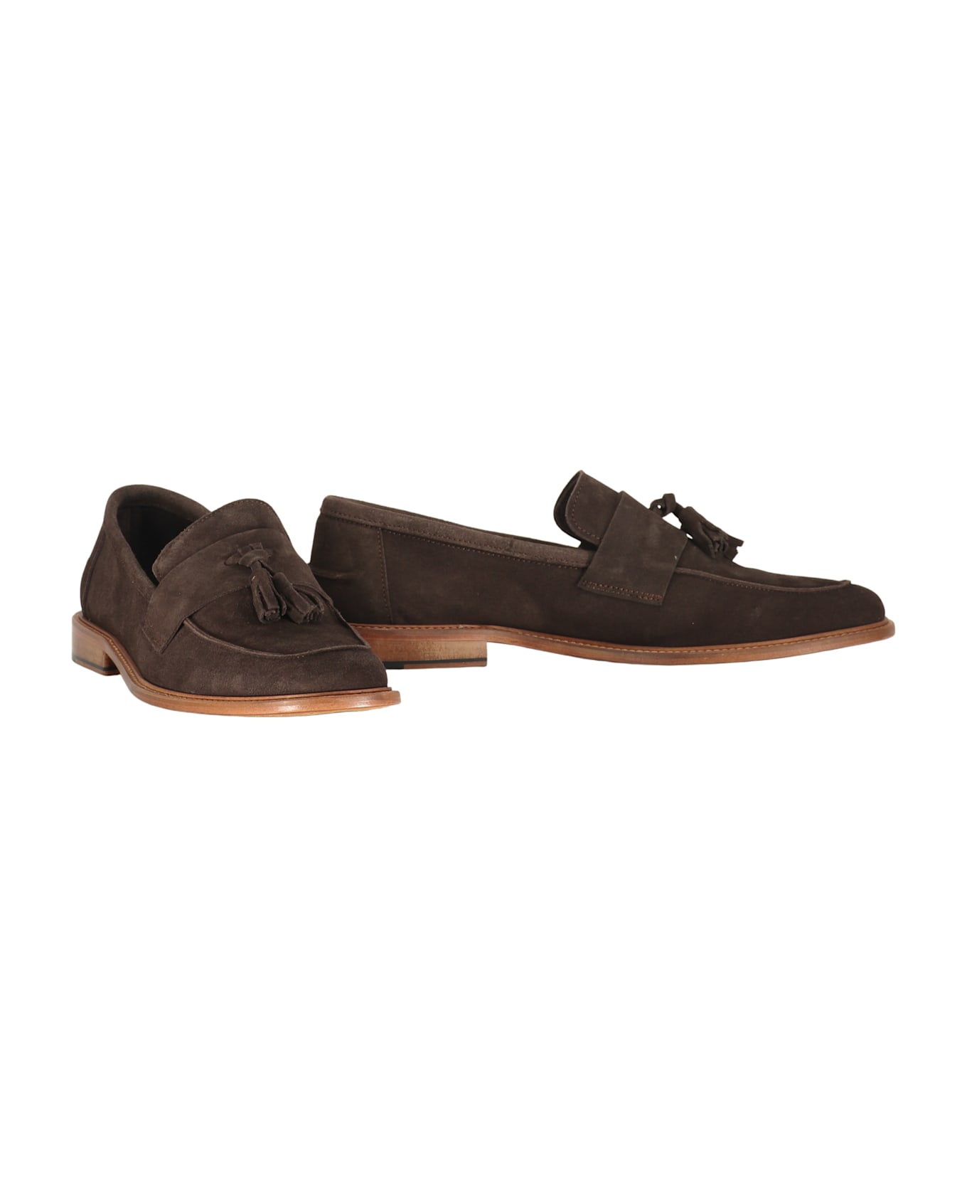 Bruno Magli Calfskin Loafers - brown