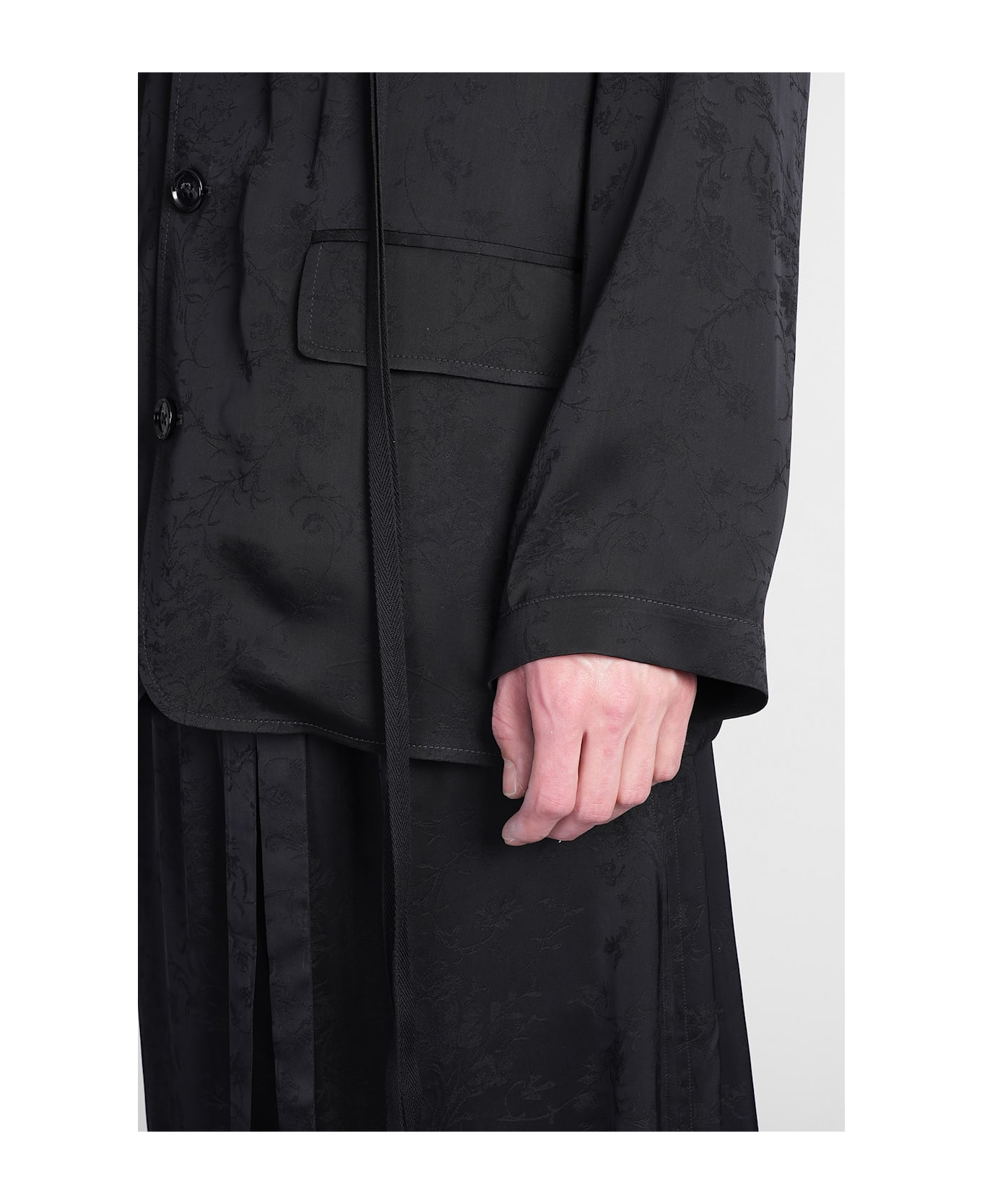 Ann Demeulemeester Nilas Blazer In Black Viscose - black