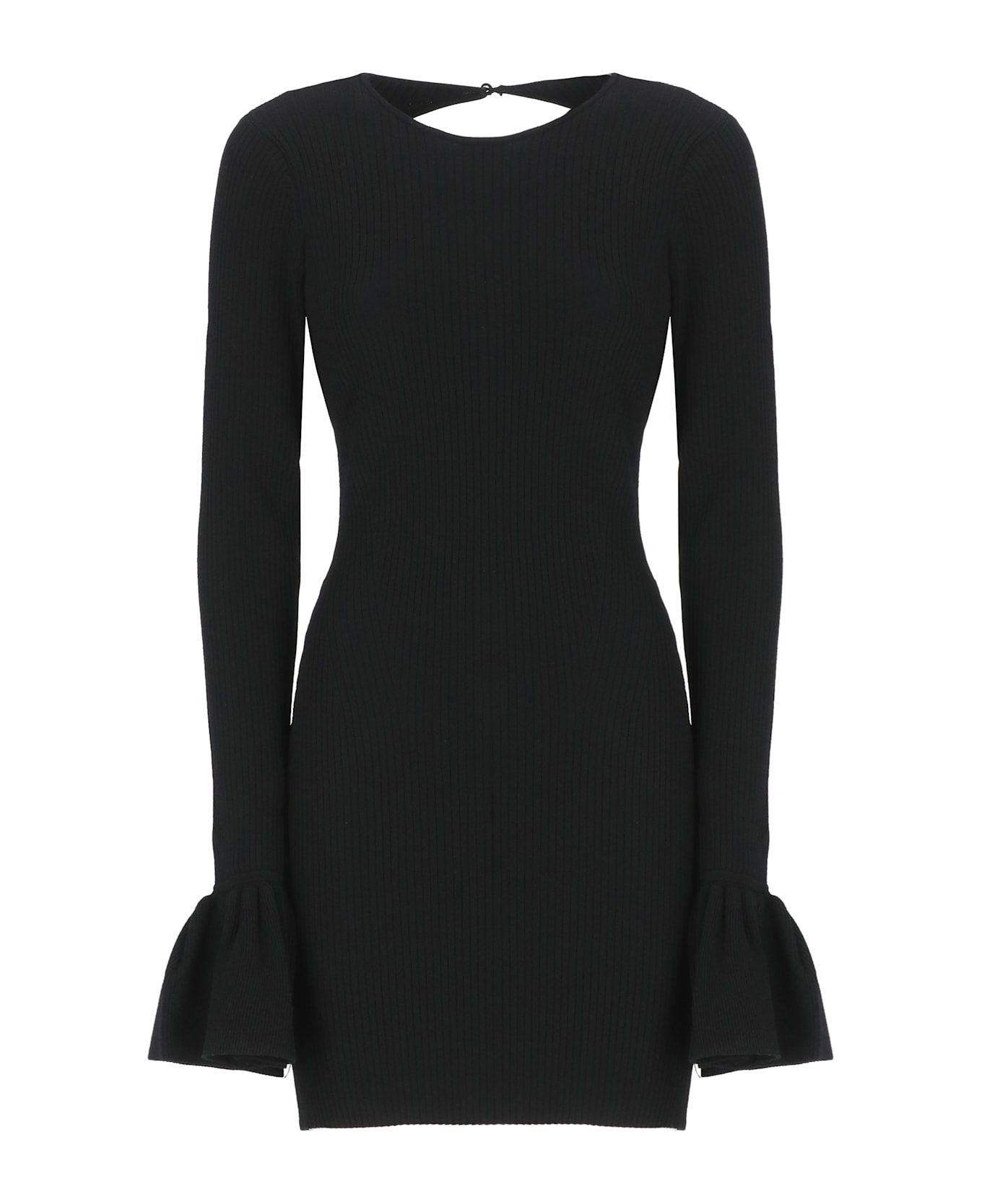 Rotate by Birger Christensen Knit Mini Cutout Dress - Black