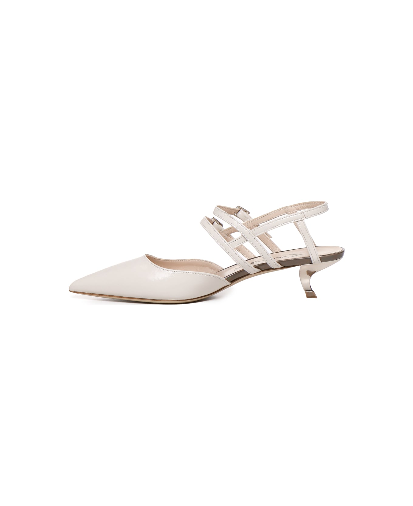 Alchimia Shoes With Toes And Straps - WHITE, brown