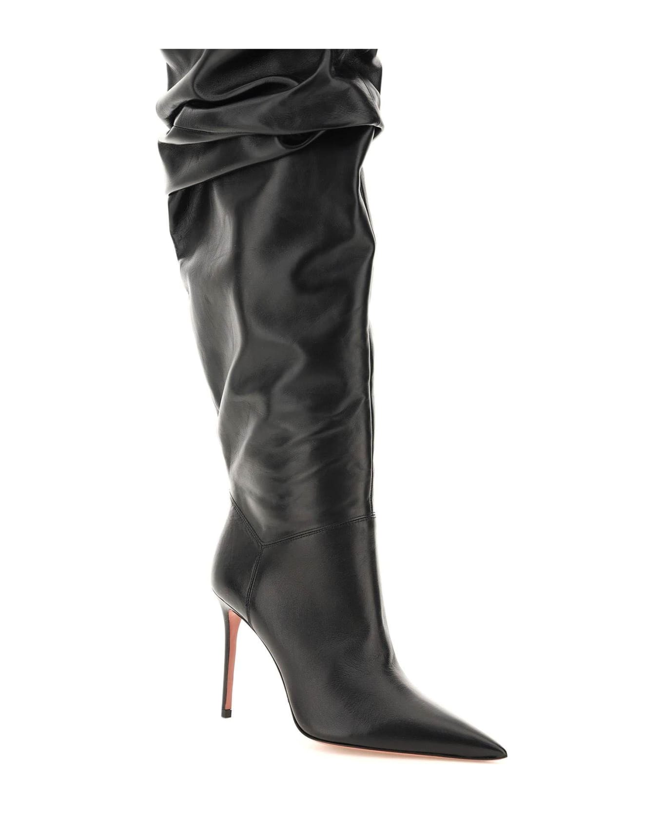 Amina Muaddi Jahleel Thigh-high Boots - Black ブーツ