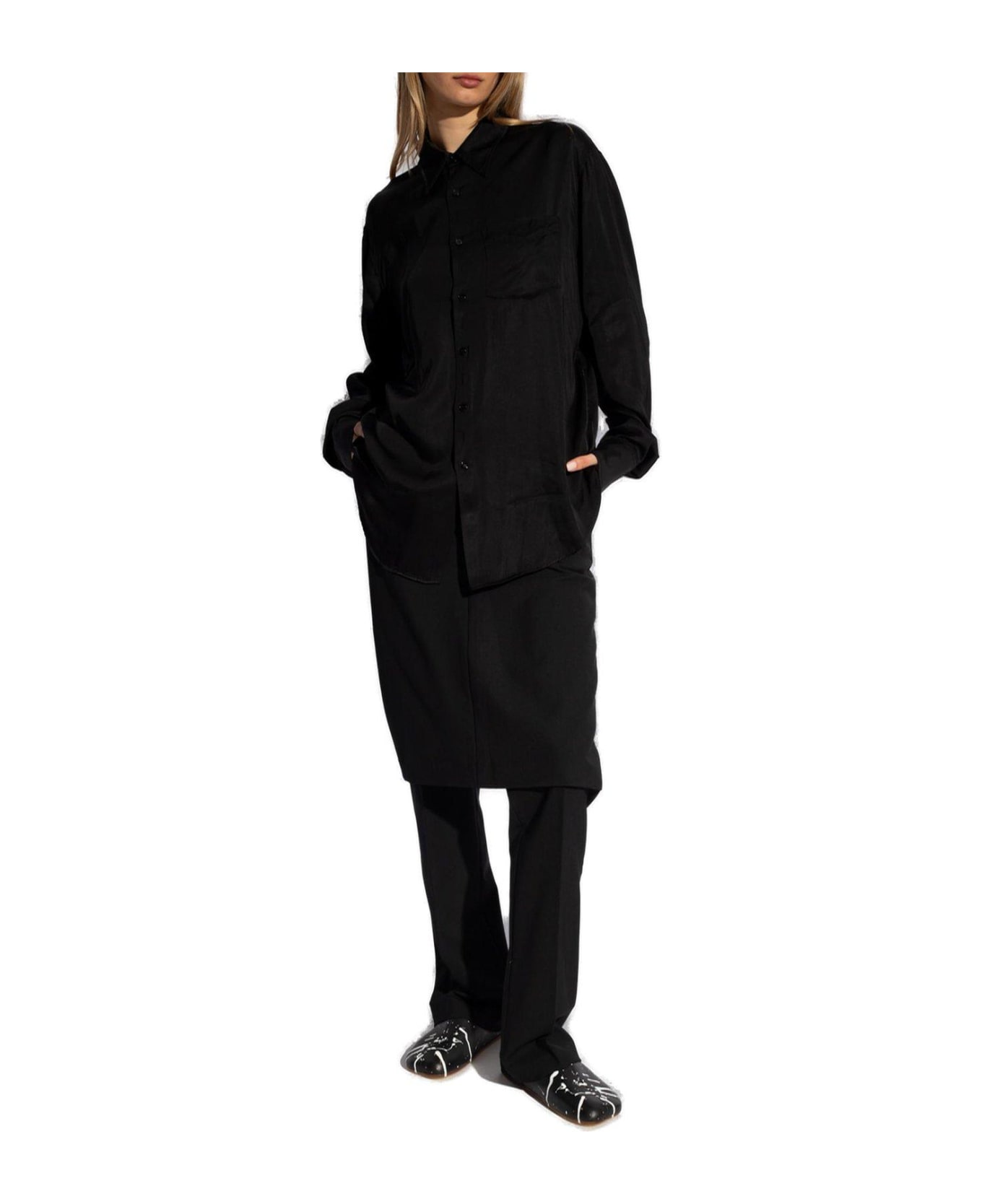 MM6 Maison Margiela Lining Look Two-way Button-up Shirt
