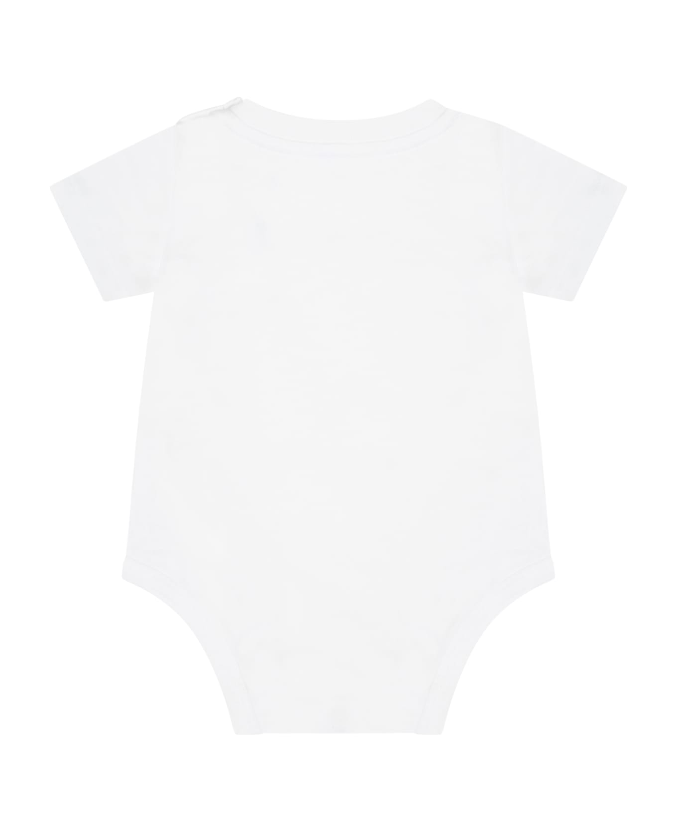 Ralph Lauren White Body For Babies With Pony Logo - White