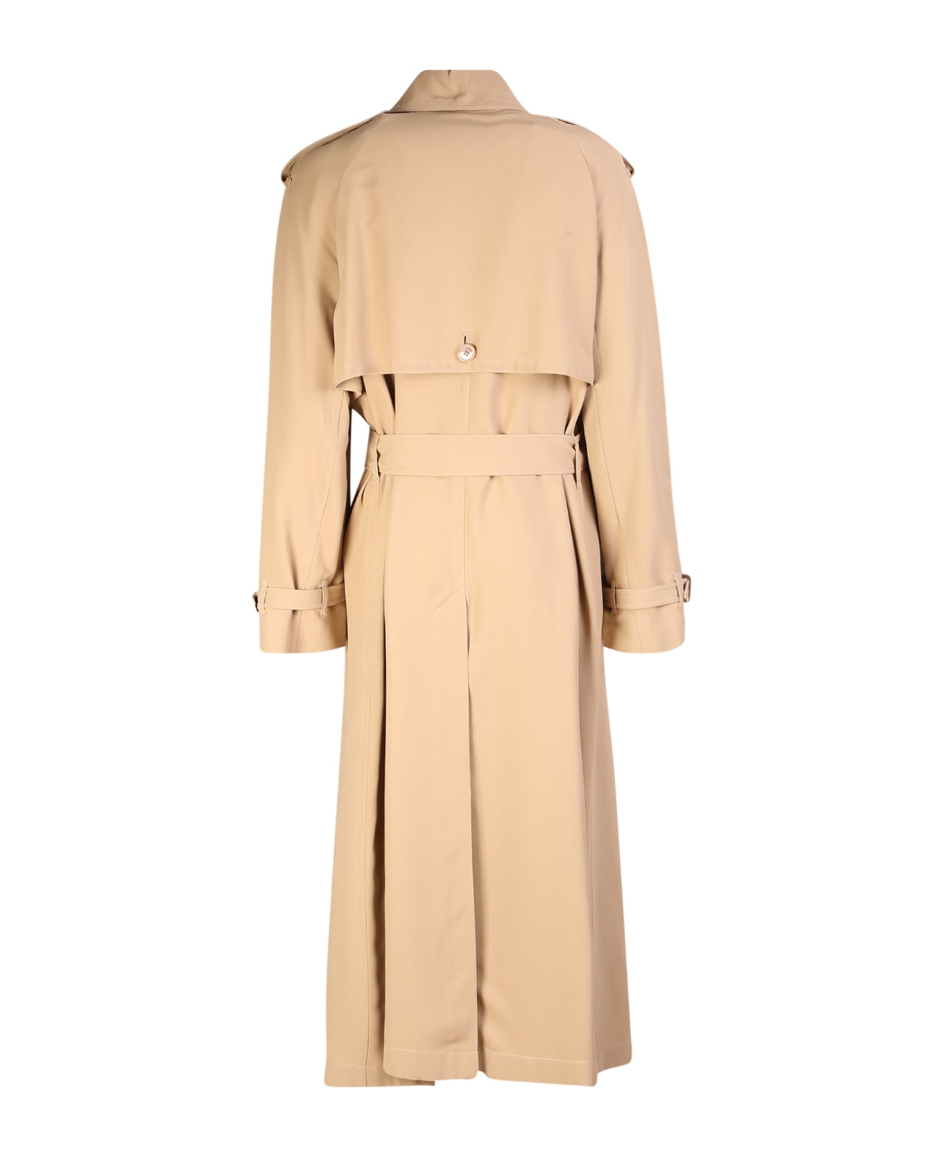 Burberry Double-breasted Trench Coat Beige - Beige レインコート