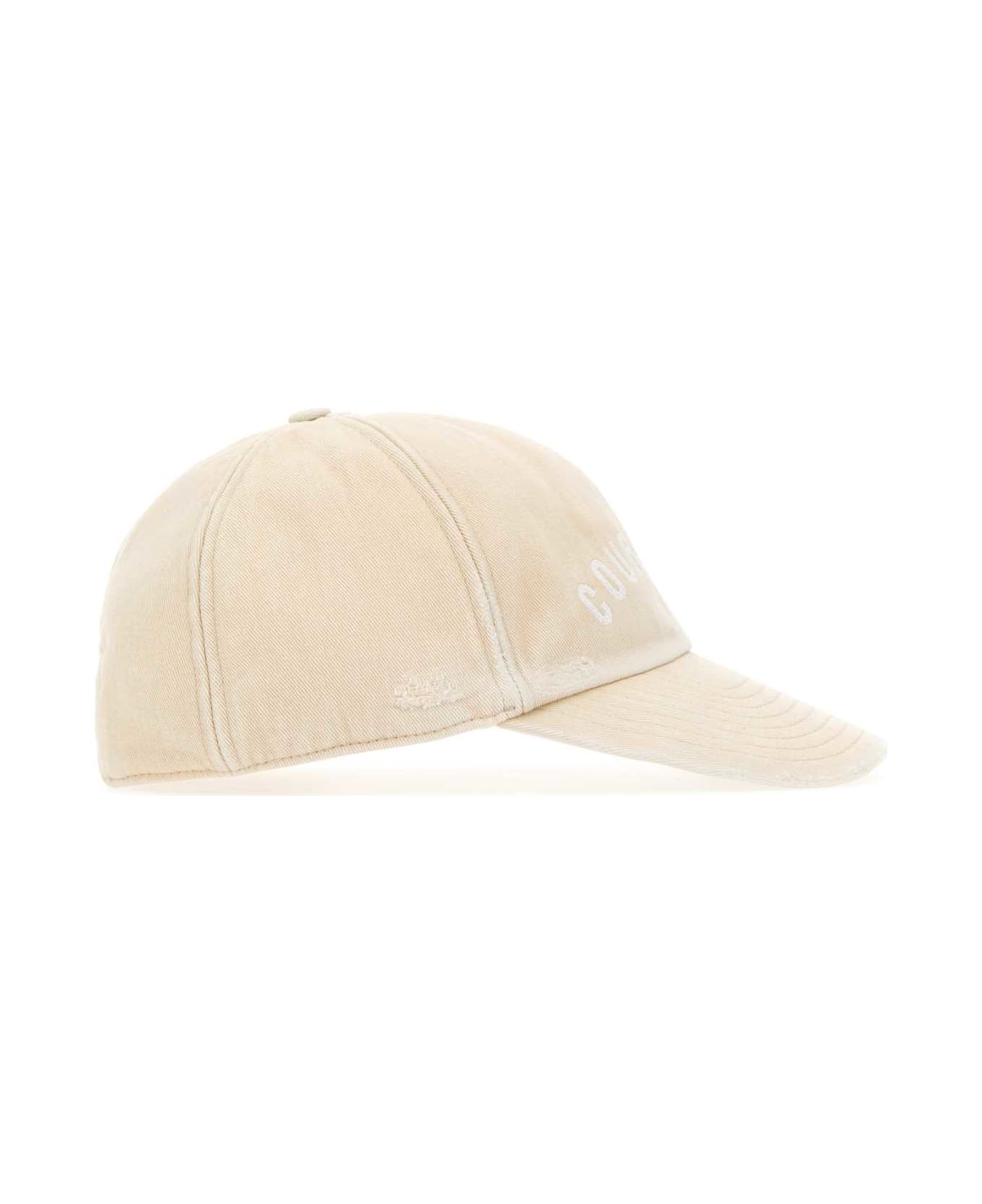 Courrèges Sand Cotton Baseball Cap - OATMEAL 帽子