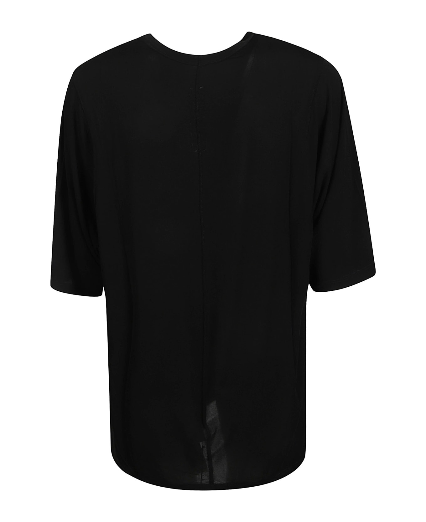 Rick Owens Oversized Round Neck T-shirt - Black