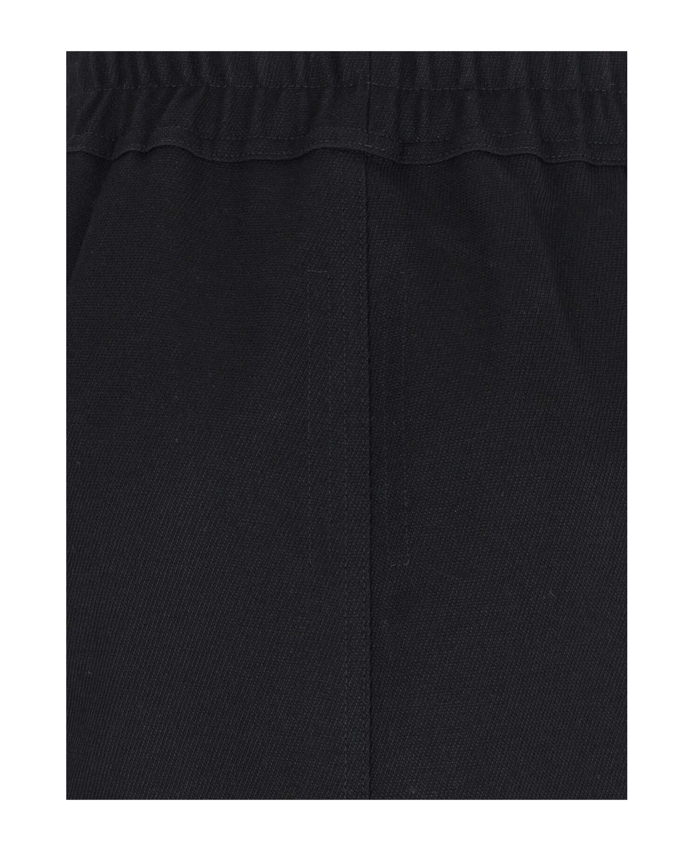 Rick Owens Wool Zip Midi Skirt - Black  
