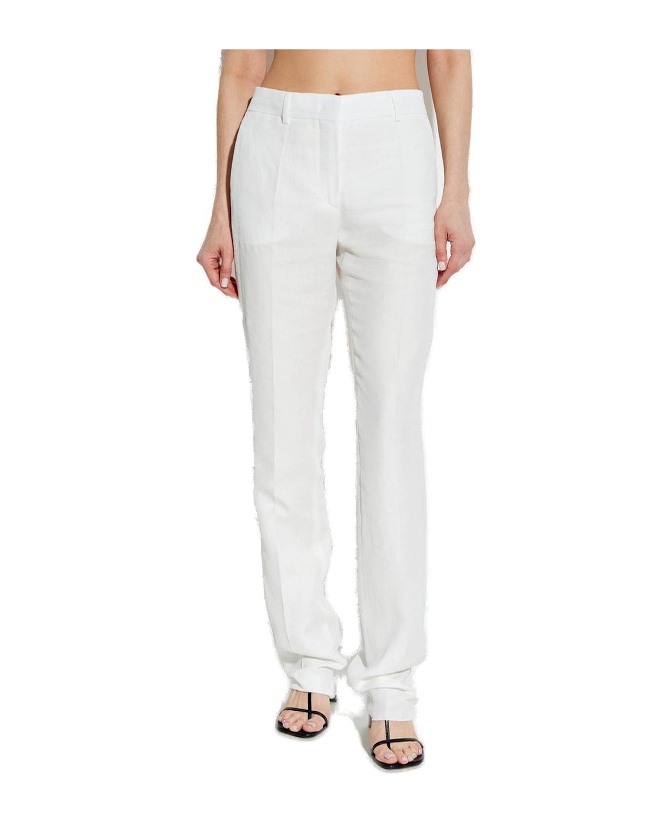 SportMax Raoul Straight Leg Trousers - WHITE