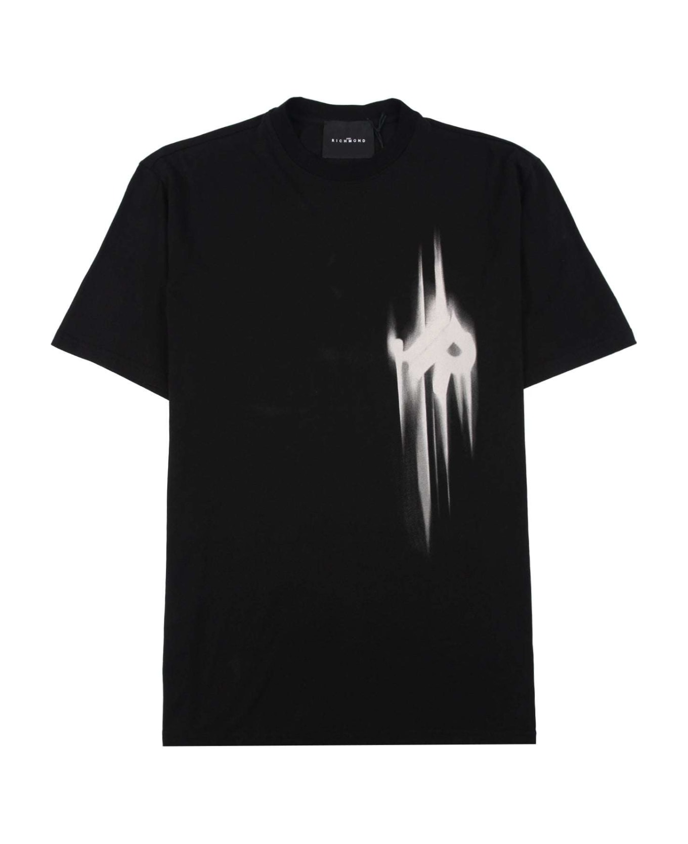 John Richmond T-shirt With Logo - Nero シャツ
