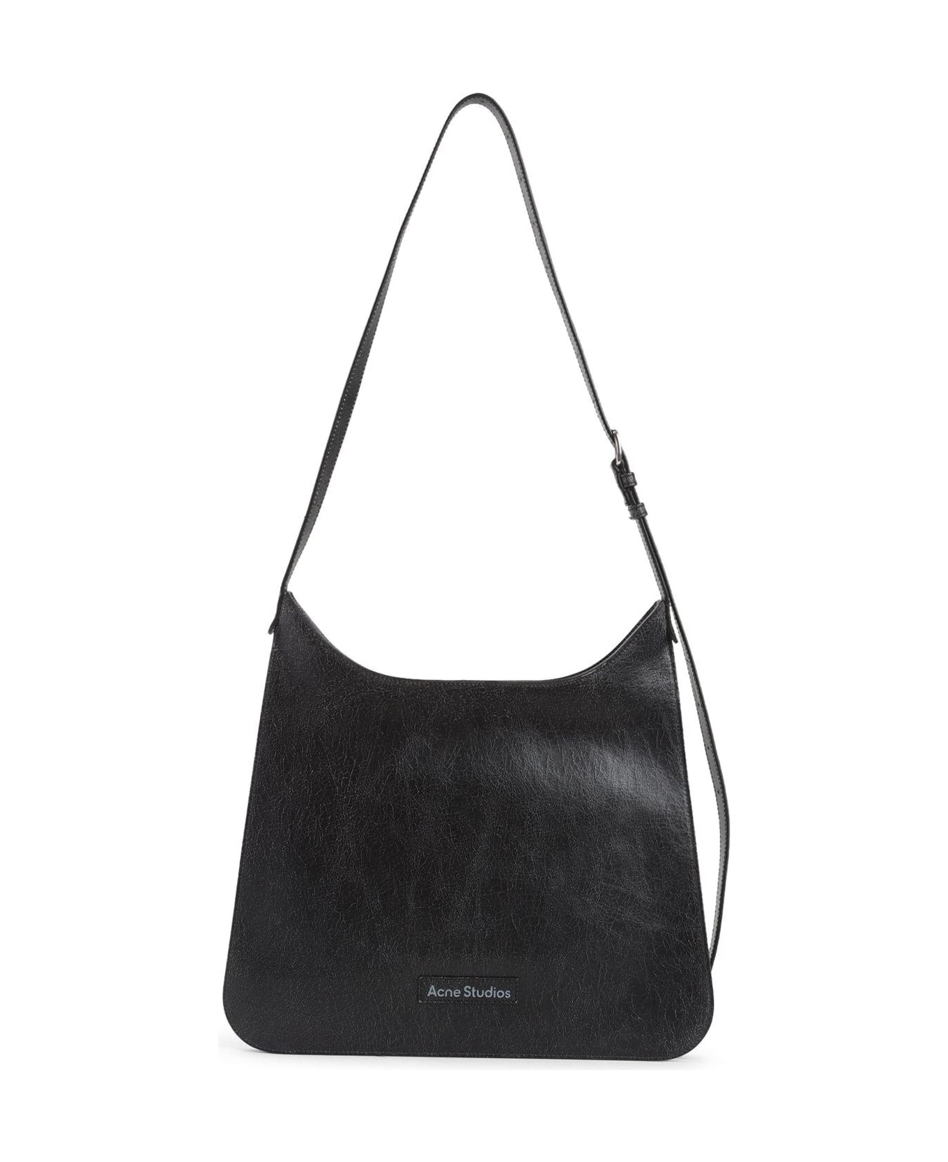 Acne Studios Platt Logo Patch Shoulder Bag - Black