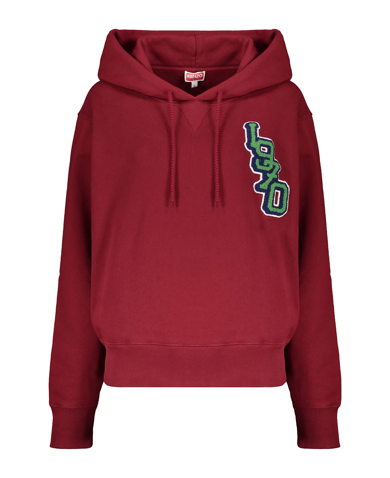 Kenzo Cotton Hoodie - Burgundy