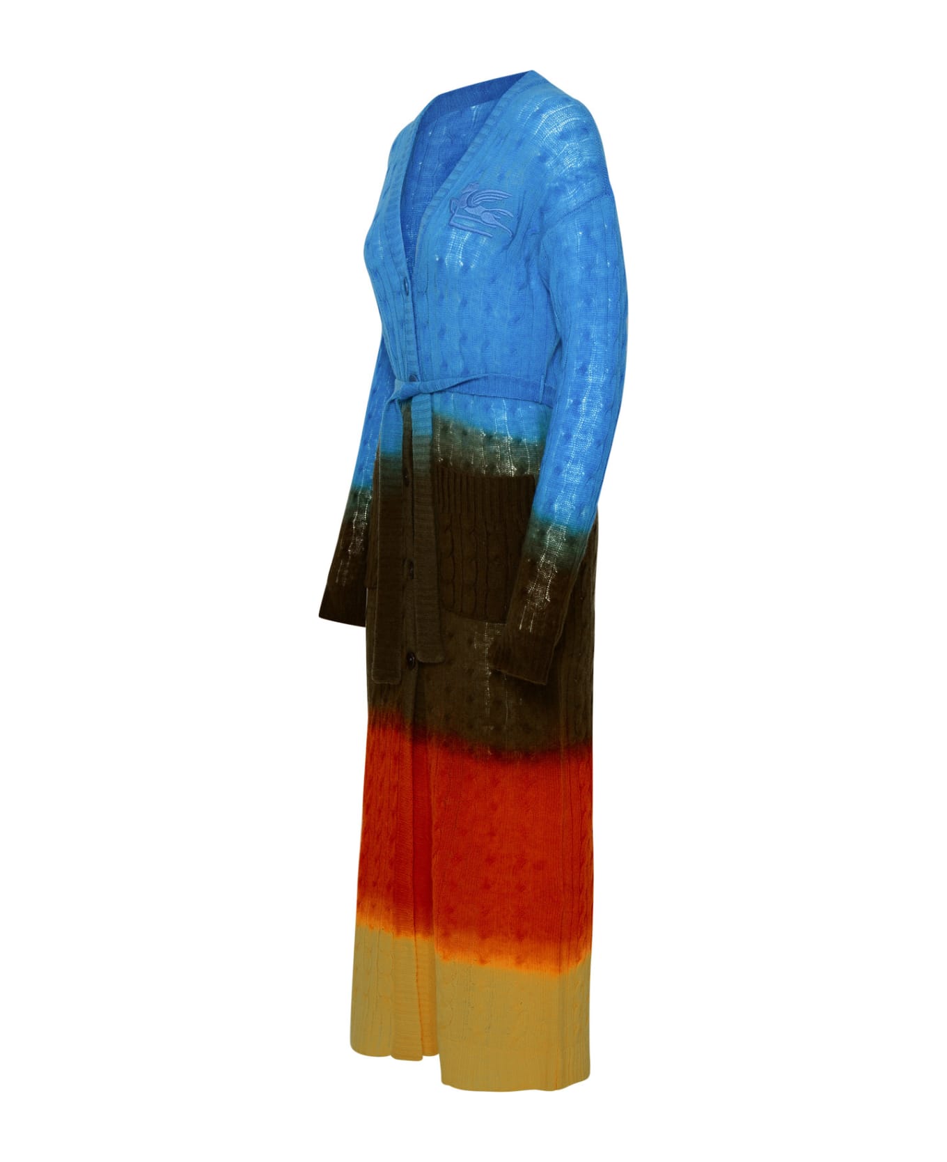 Etro Multicolor Wool Cardigan - MULTICOLORE