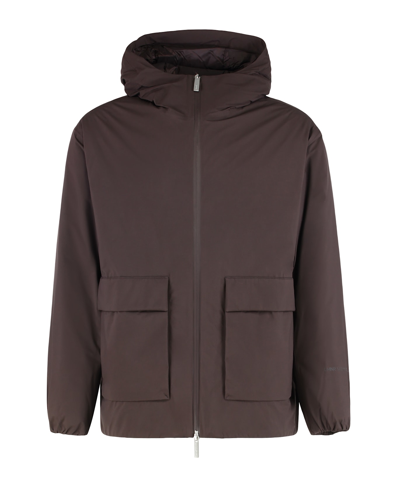 Herno Laminar Jacket With Hood - brown