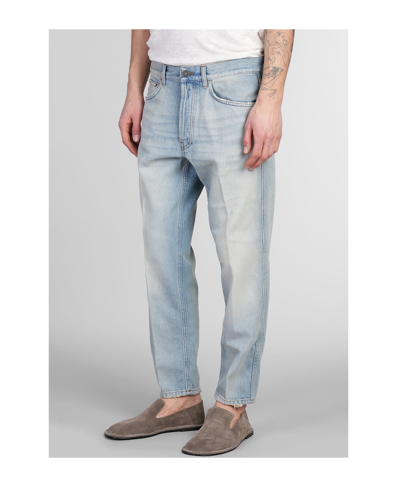 Lardini Jeans In Blue Denim - blue