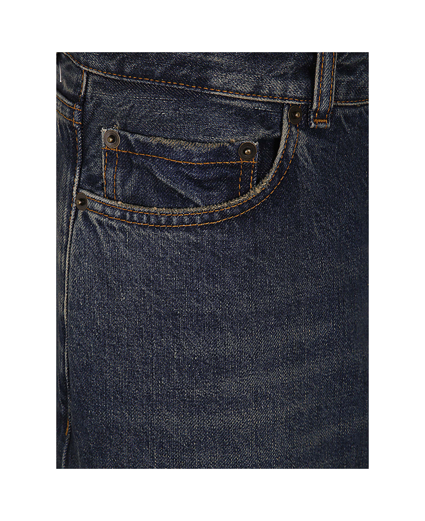 Haikure Big Wide Leg Jeans - Intense Blue