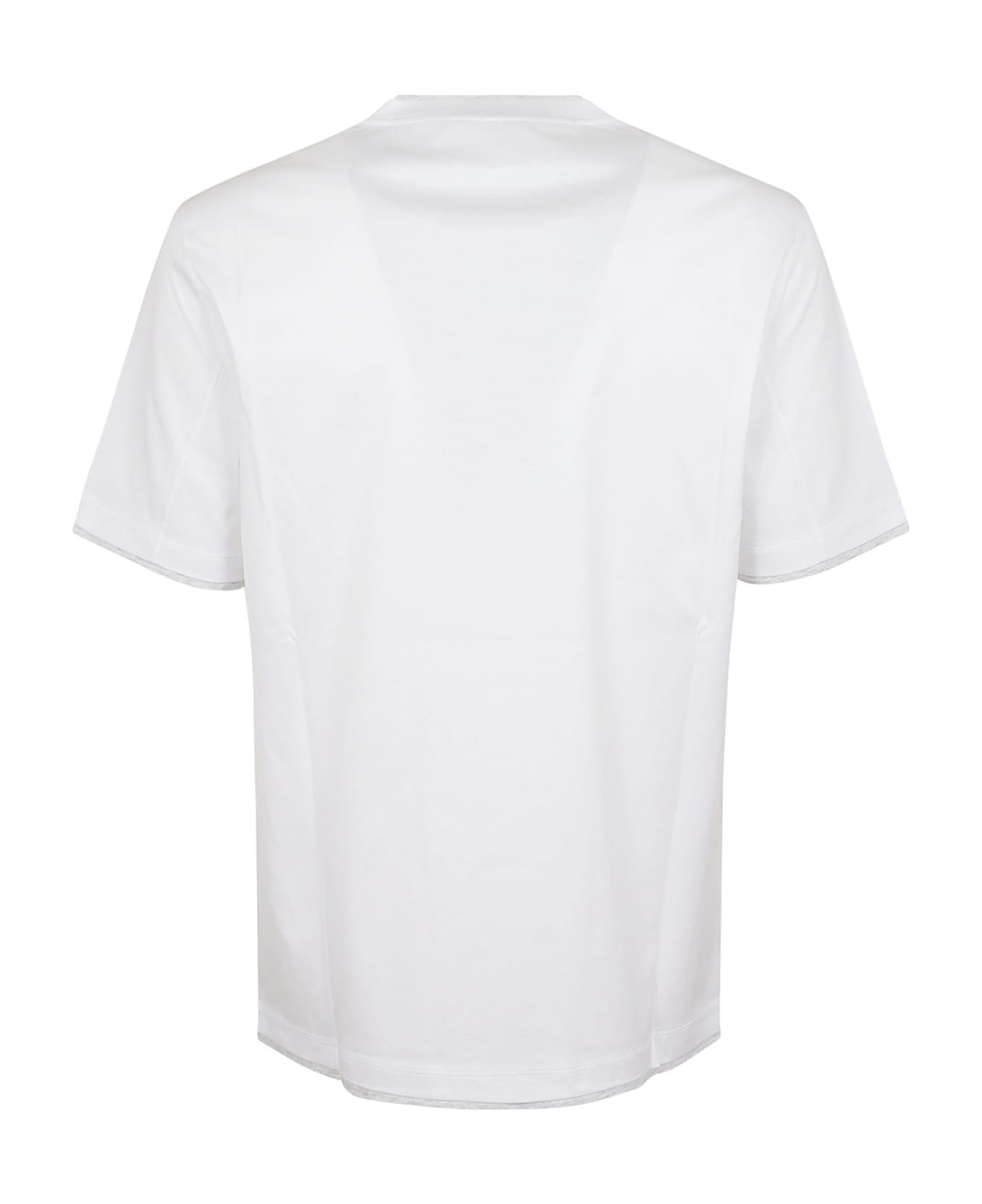 Brunello Cucinelli Chest Logo Regular T-shirt シャツ