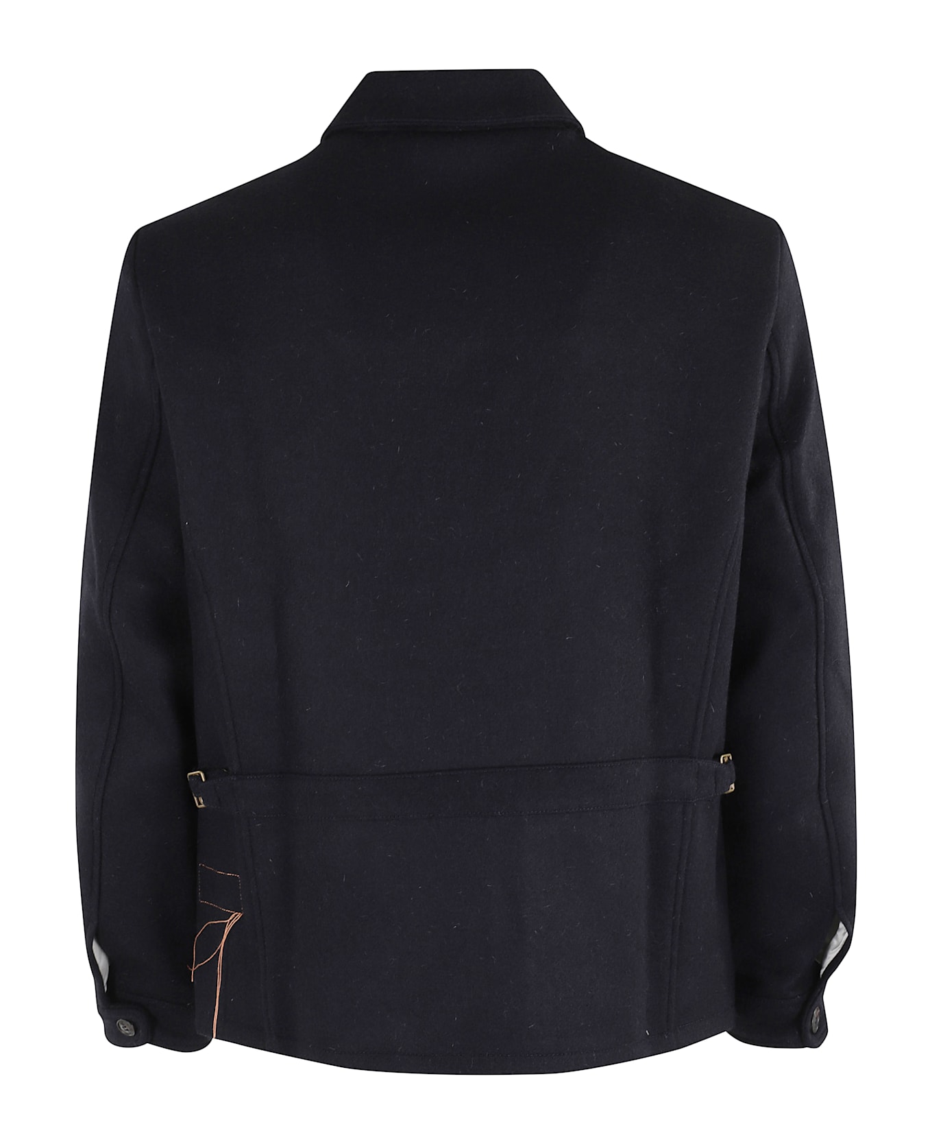 Fortela Superfine Wool Zipper Jacket - Blue Blu