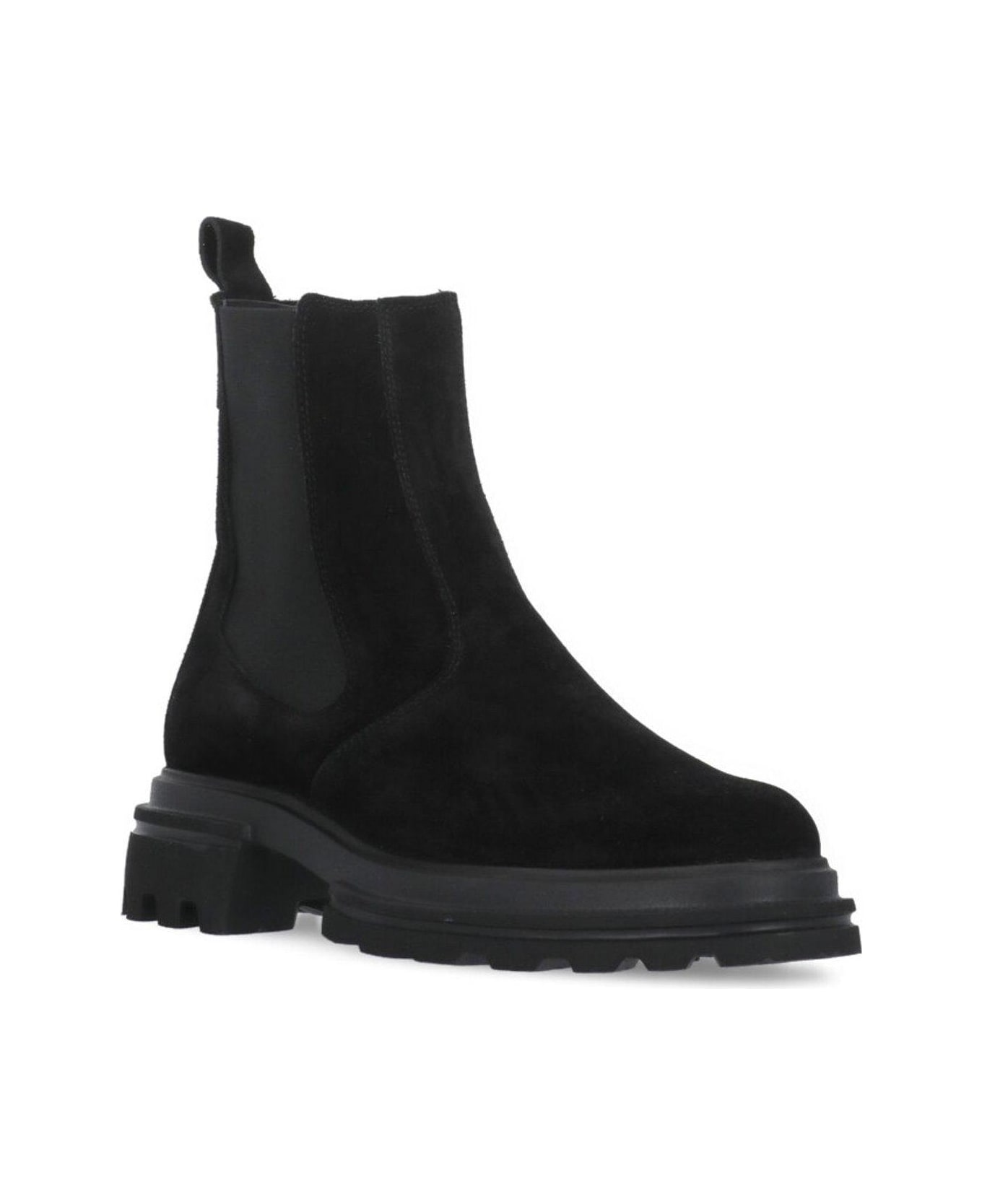 Hogan Round-toe Slip-on Chelsea Boots - Black