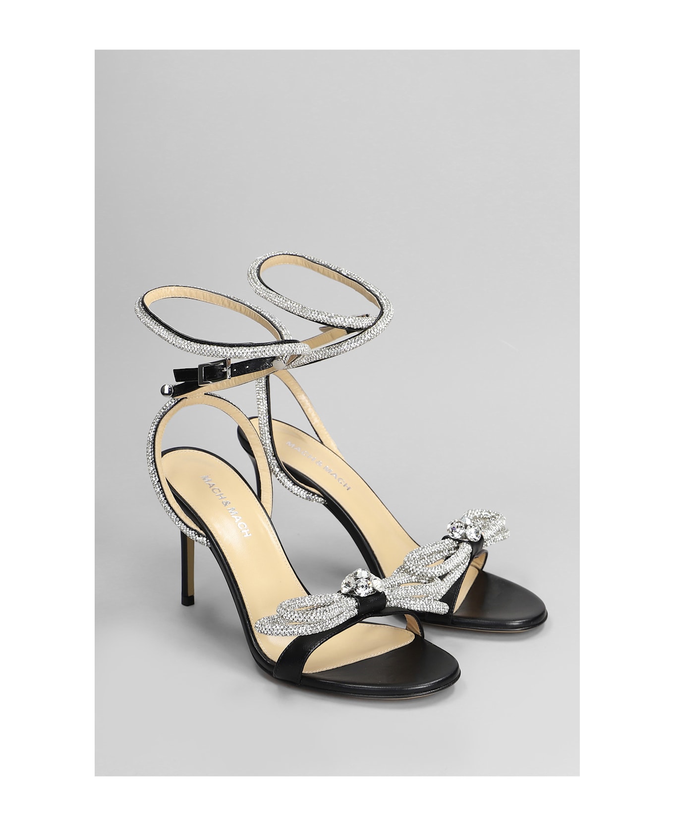 Mach 
Mach Sandals In Black Leather - black