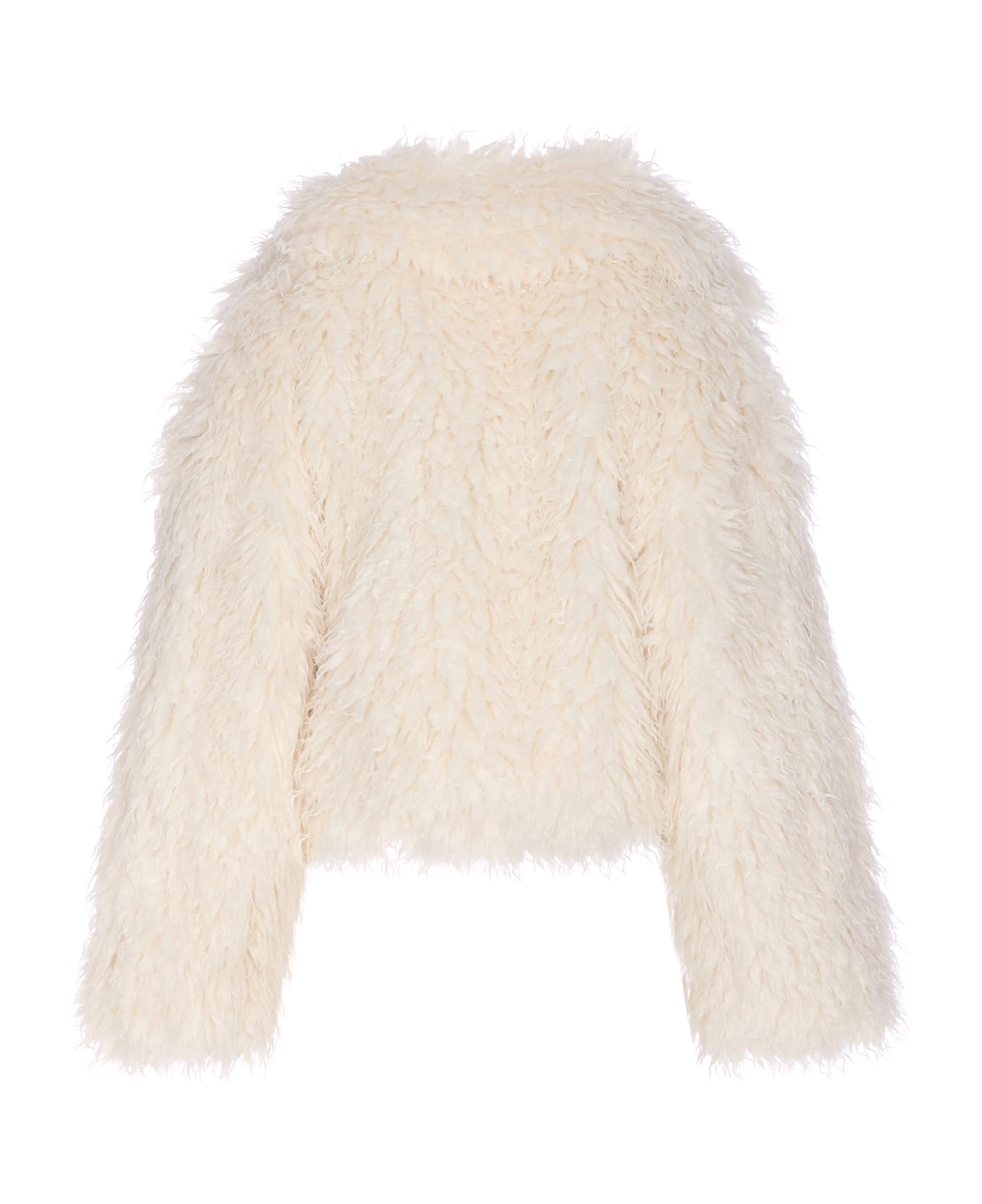 Michael Kors Faux Fur Jacket - NUDE