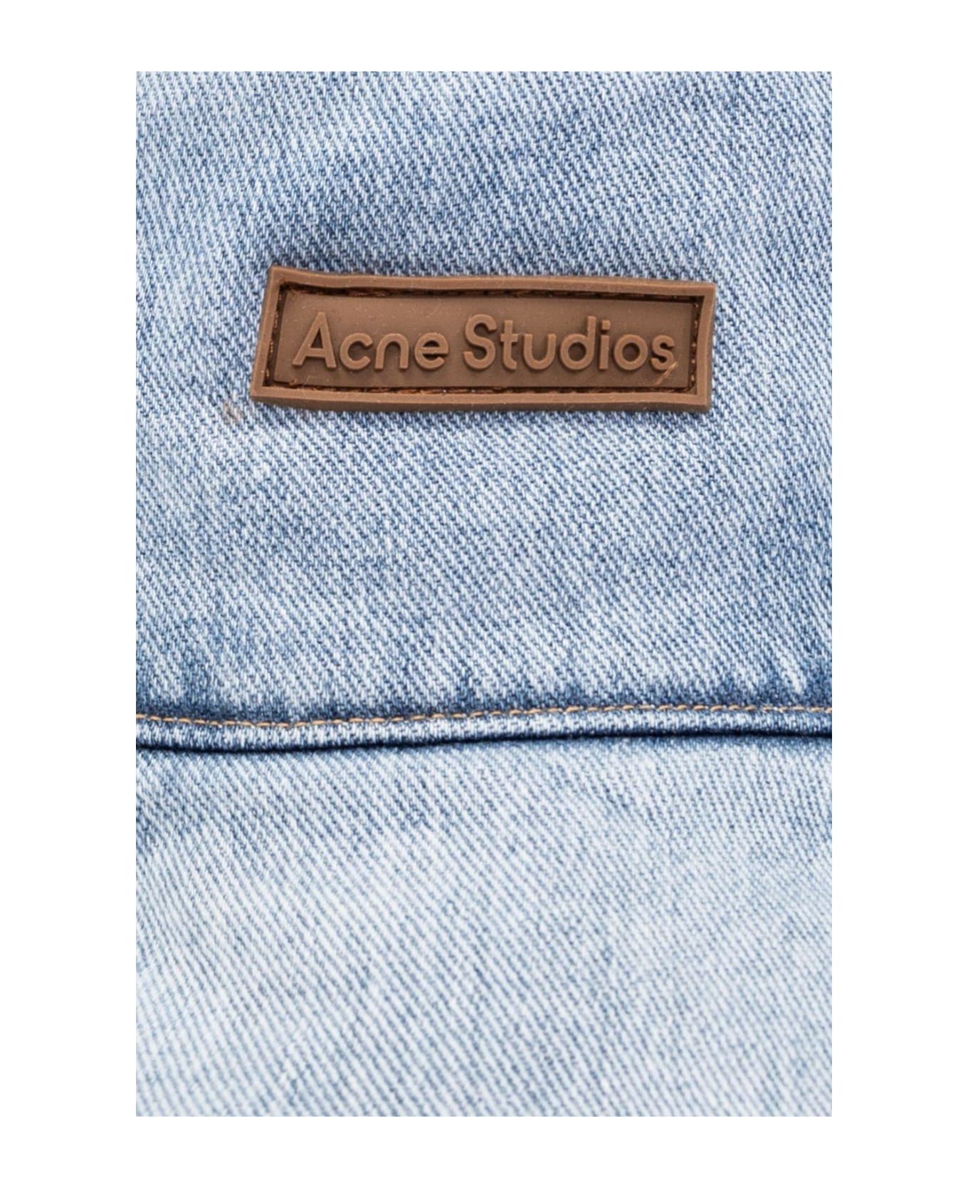 Acne Studios Logo Patch Bucket Hat - Blue