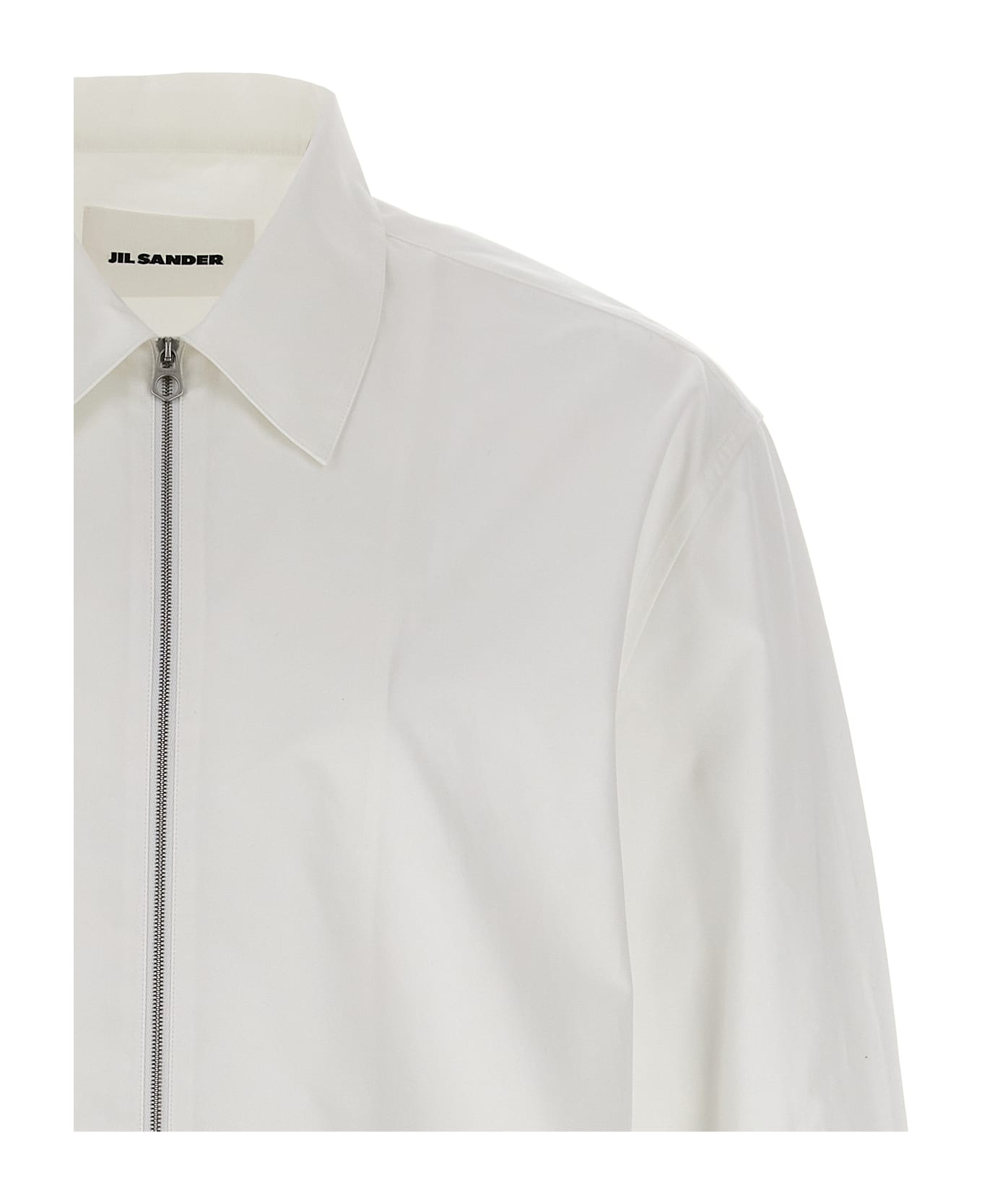 Jil Sander Zip Shirt - White