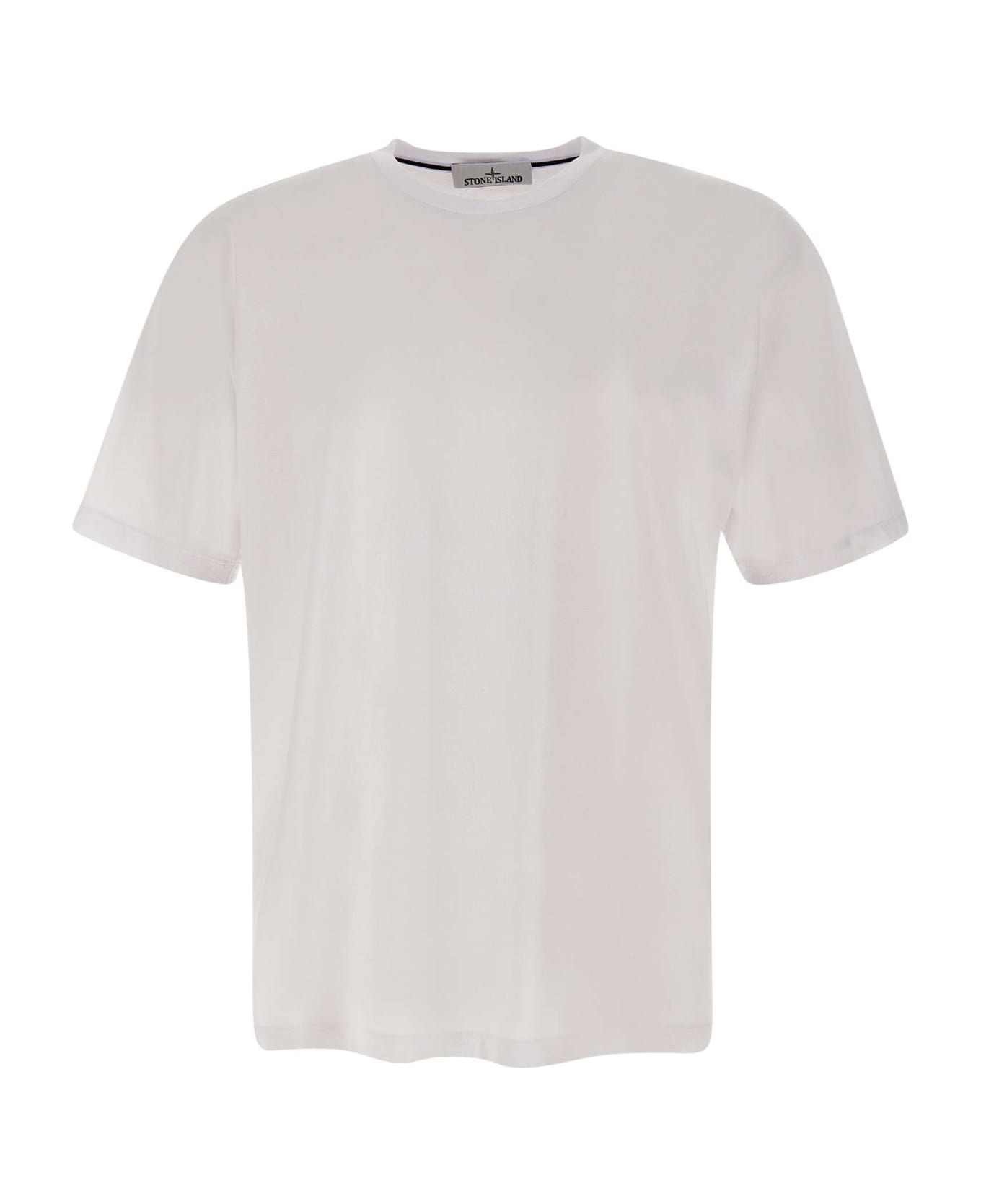 Stone Island Cotton T-shirt - WHITE