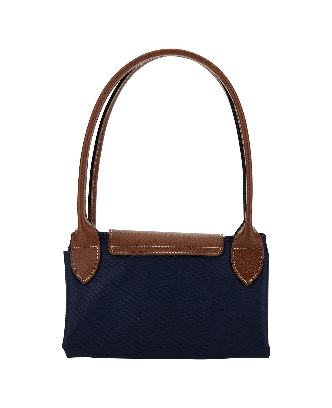 Longchamp 
m Le Pliage Original
 Blue Shoulder Bag With Embossed Logo In Canvas Woman - Blu