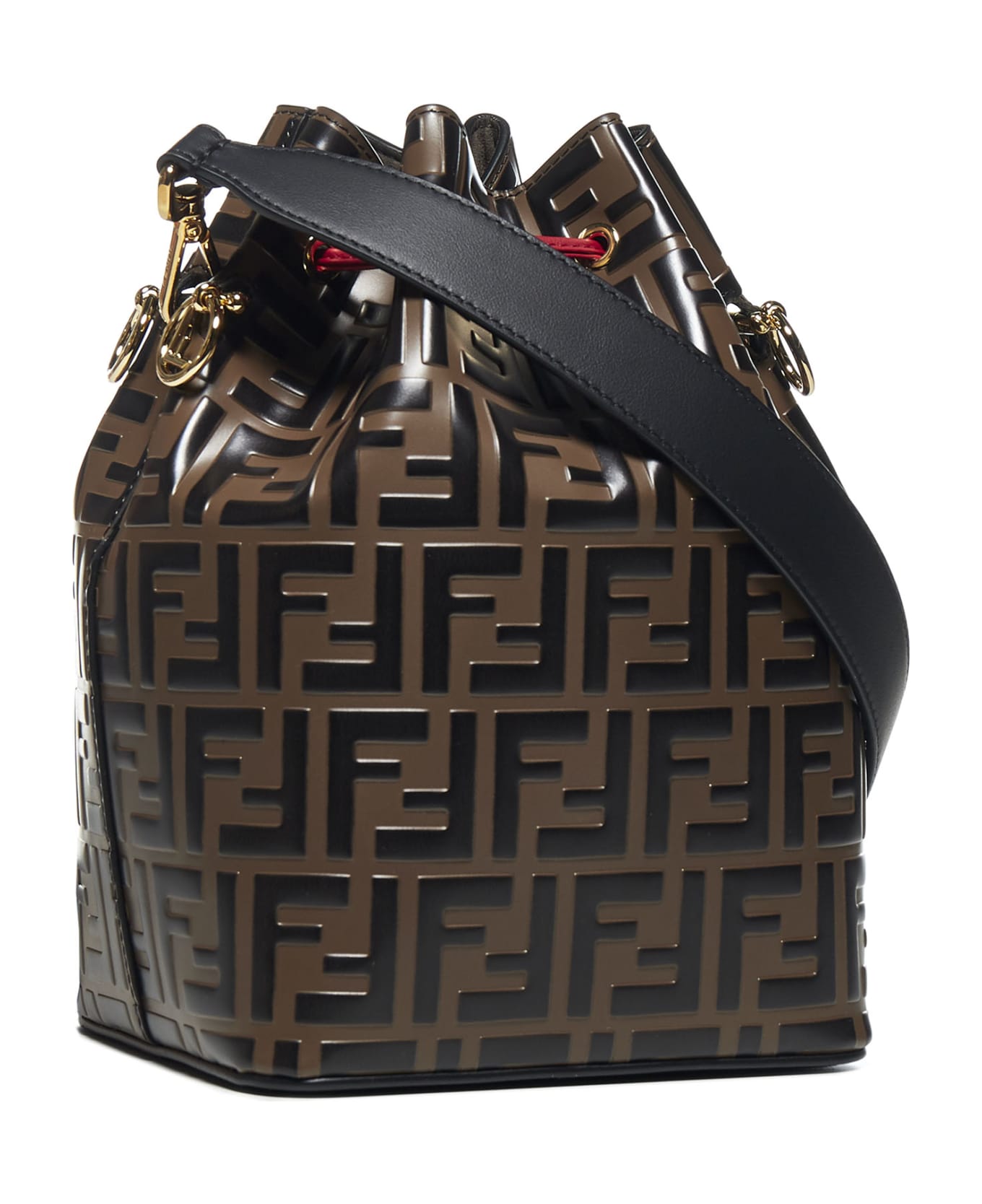 Fendi Mon Tresor Ff Logo Calfskin Buckle Bag - Maya + nr + frag + os