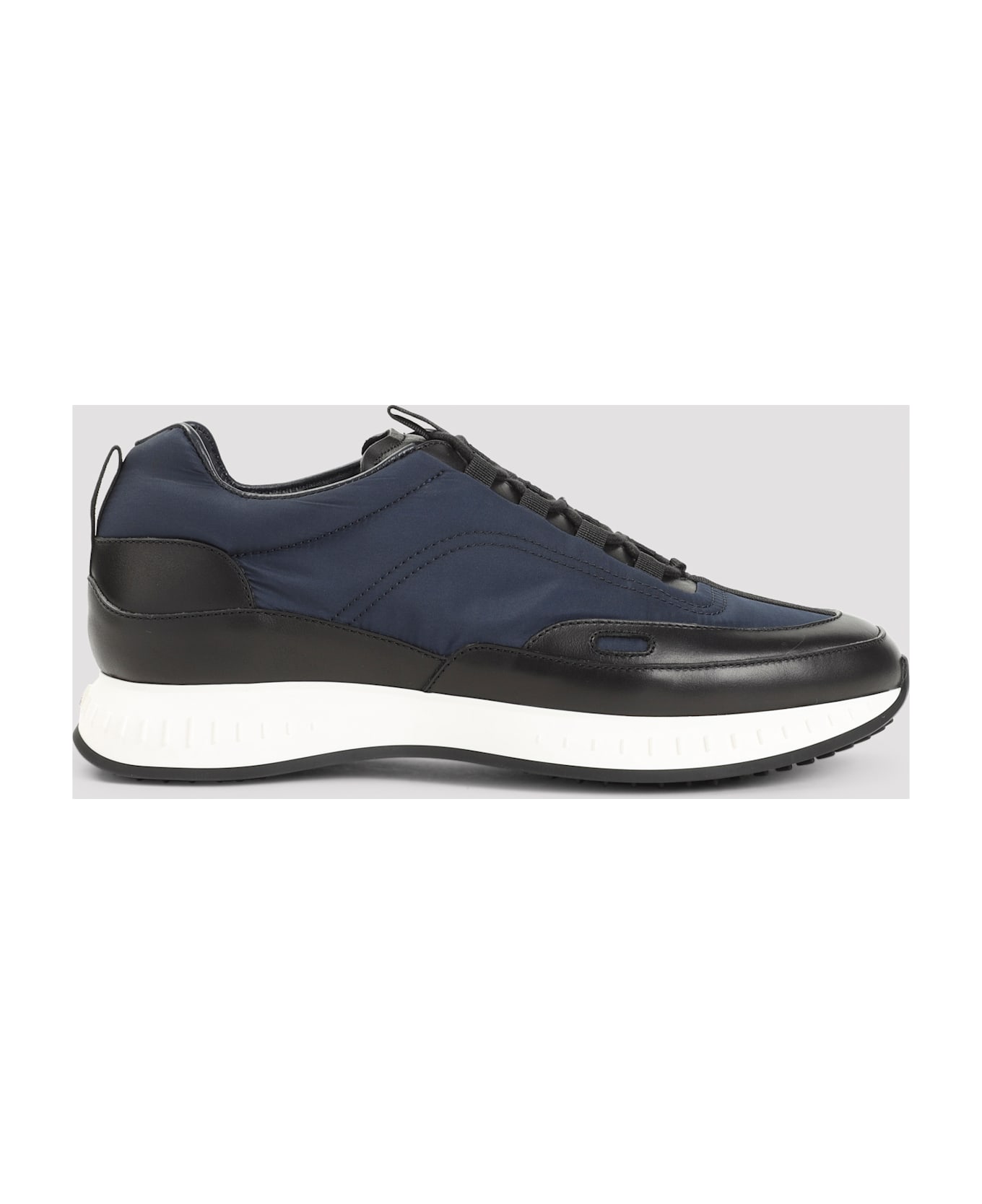 John Lobb Leather Sneakers - Zv Black Navy