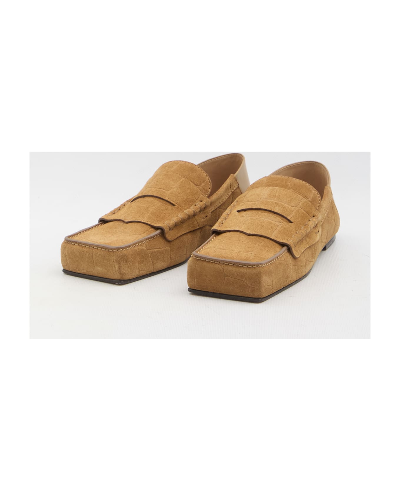 Jacquemus Carré Loafers - BEIGE