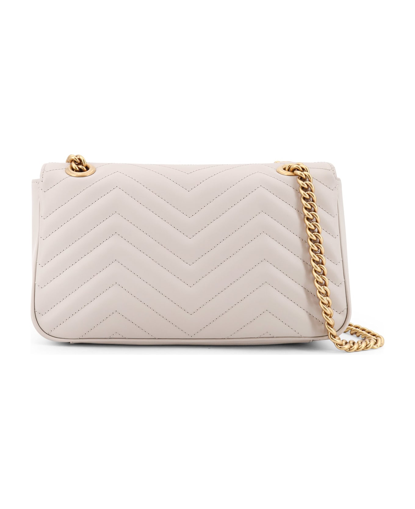 Gucci Gg Marmont Matelassé Leather Shoulder Bag - Ivory