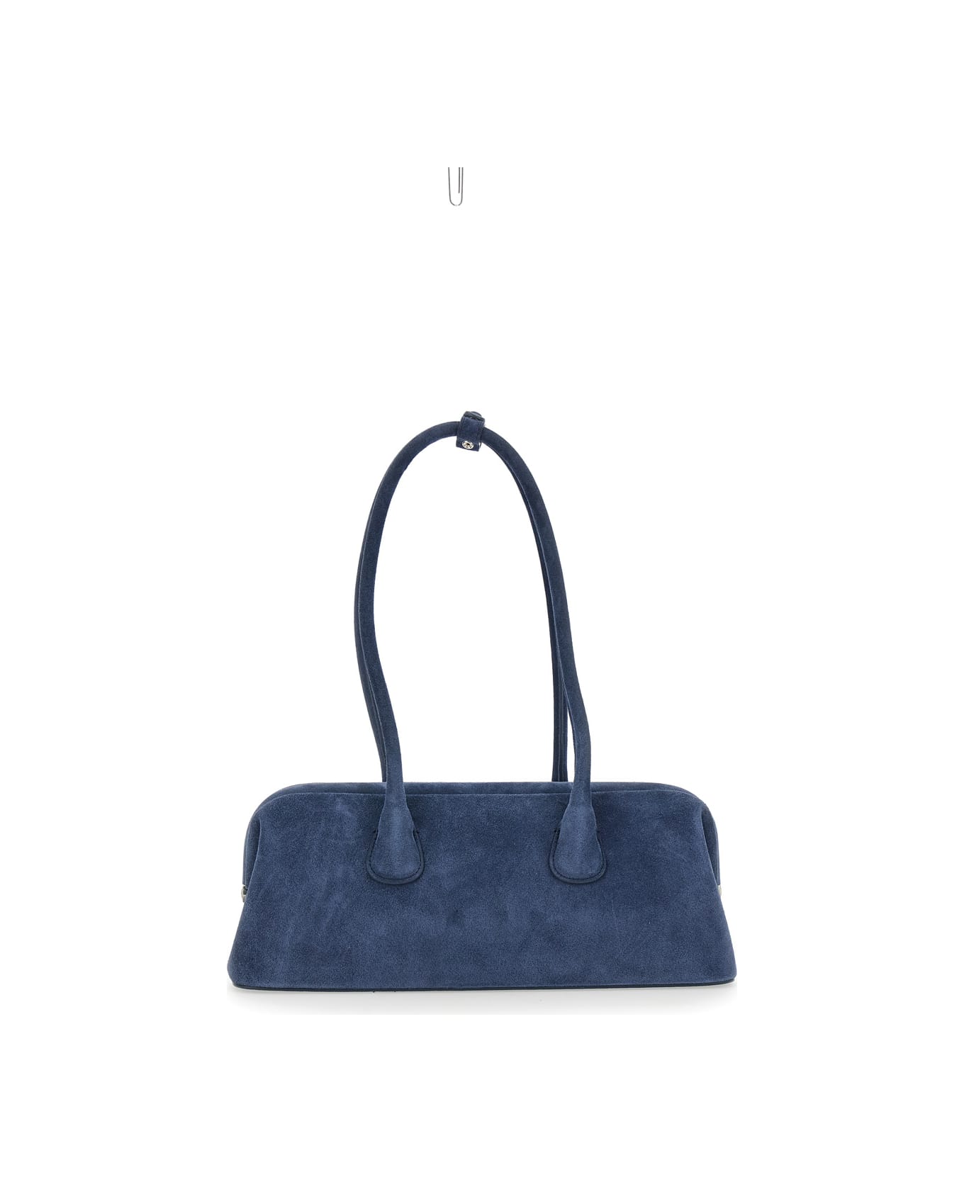OSOI 
boat Wide
 Blue Shoulder Bag With Round Handles In Suede Woman - Blu