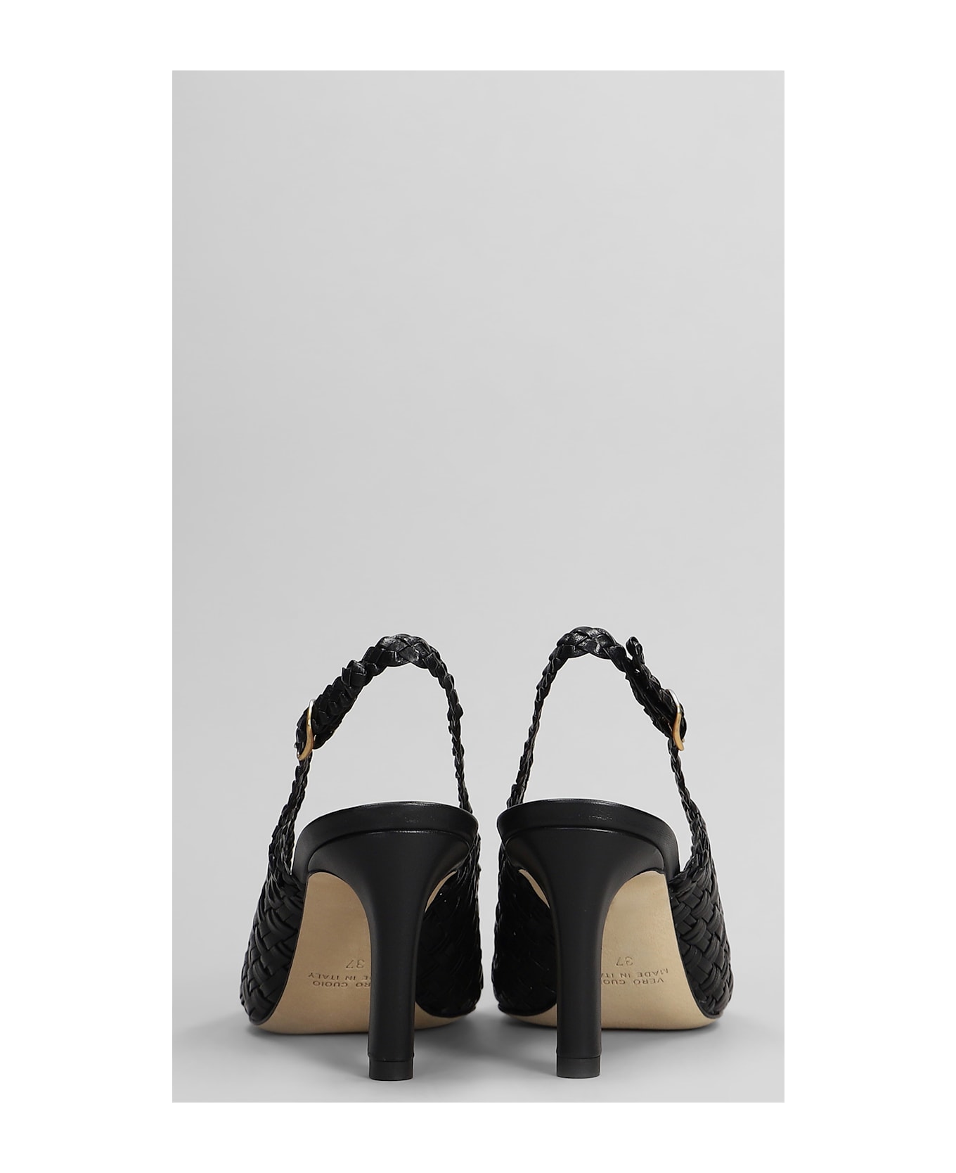 Lella Baldi Pumps In Black Leather - black