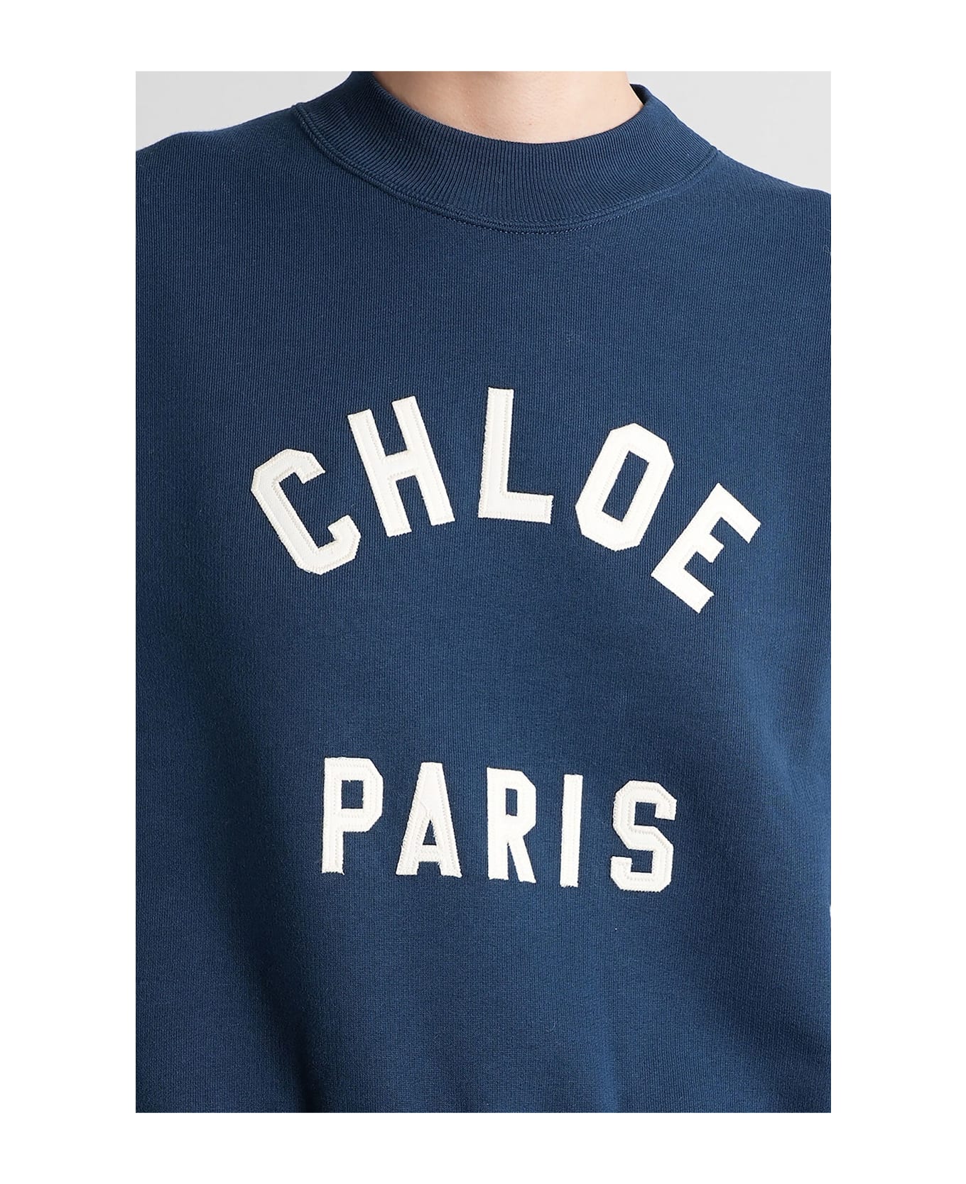 Chloé Sweatshirt In Blue Cotton - blue フリース