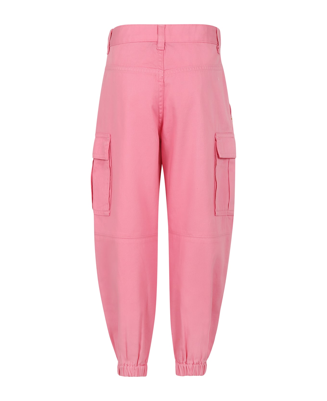 Versace Pink Cargo Pants For Girl - Pink