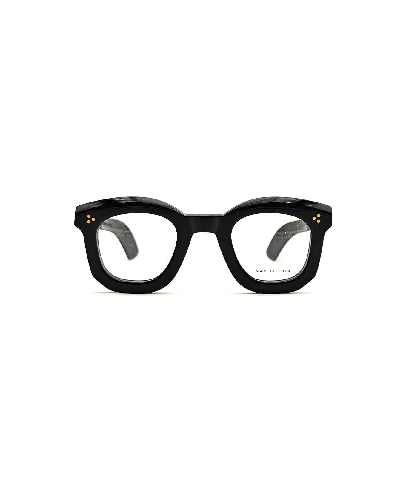 Max Pittion Politician 44 X 28 - Piano Black Rx Glasses - Black